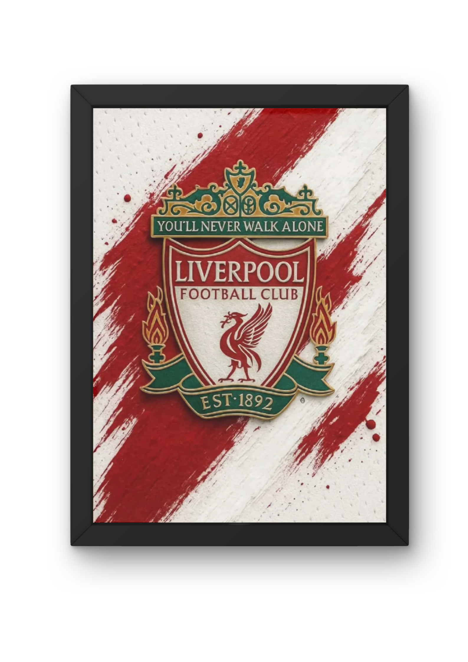 Liverpool FC Minimalist Football Poster | You'll Never Walk Alone Wall Art Cladure