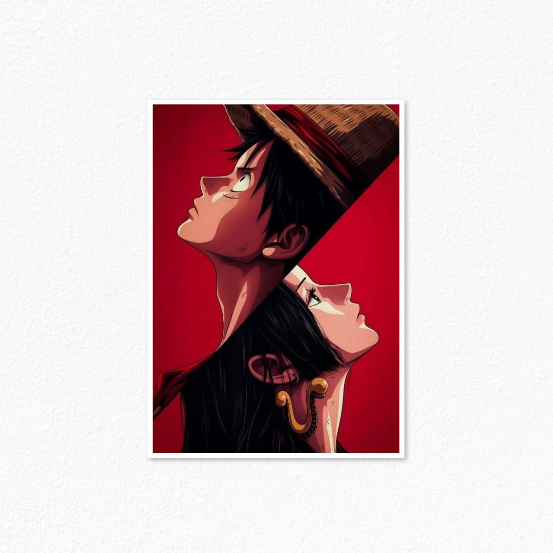 Monkey D. Luffy & Boa Hancock (One Piece) Duo Poster Cladure