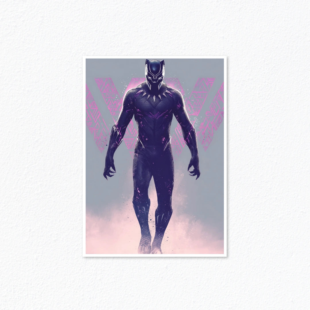 Black Panther Kinetic Energy Suit Stalking Poster Cladure
