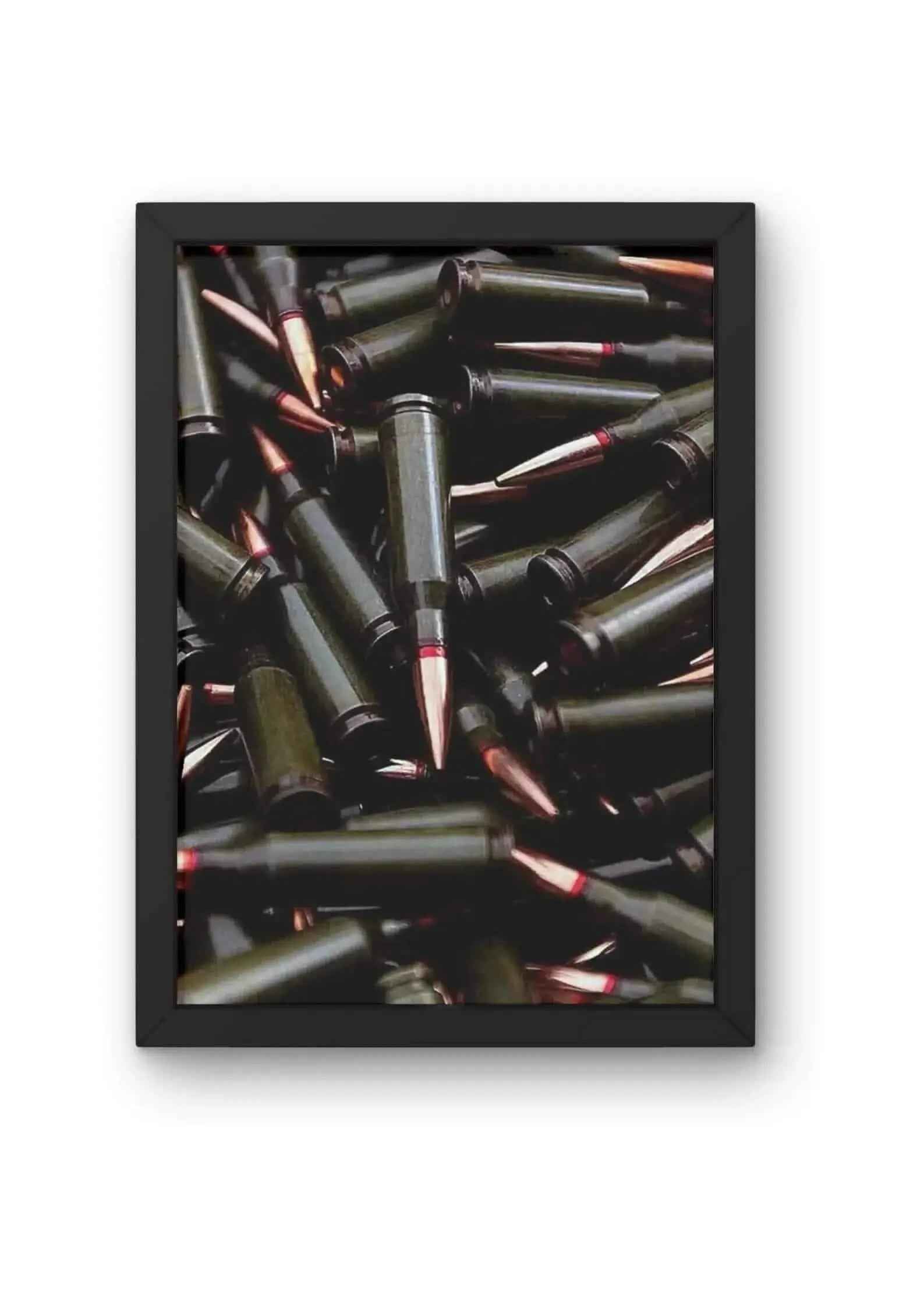 "Bullet Pile," "Ammunition," Poster