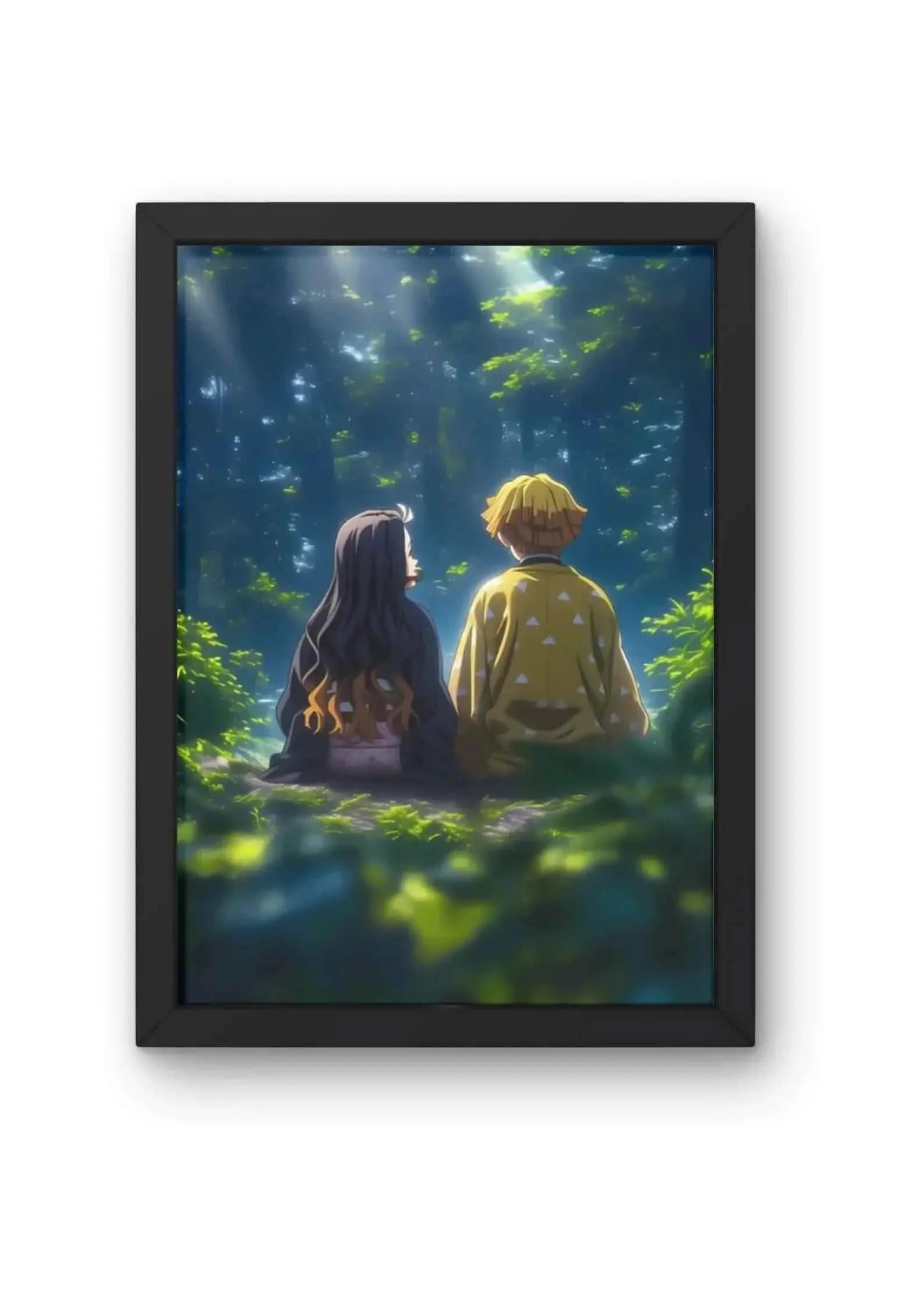 Nezuko and Zenitsu: A Quiet Moment Poster CLADURE