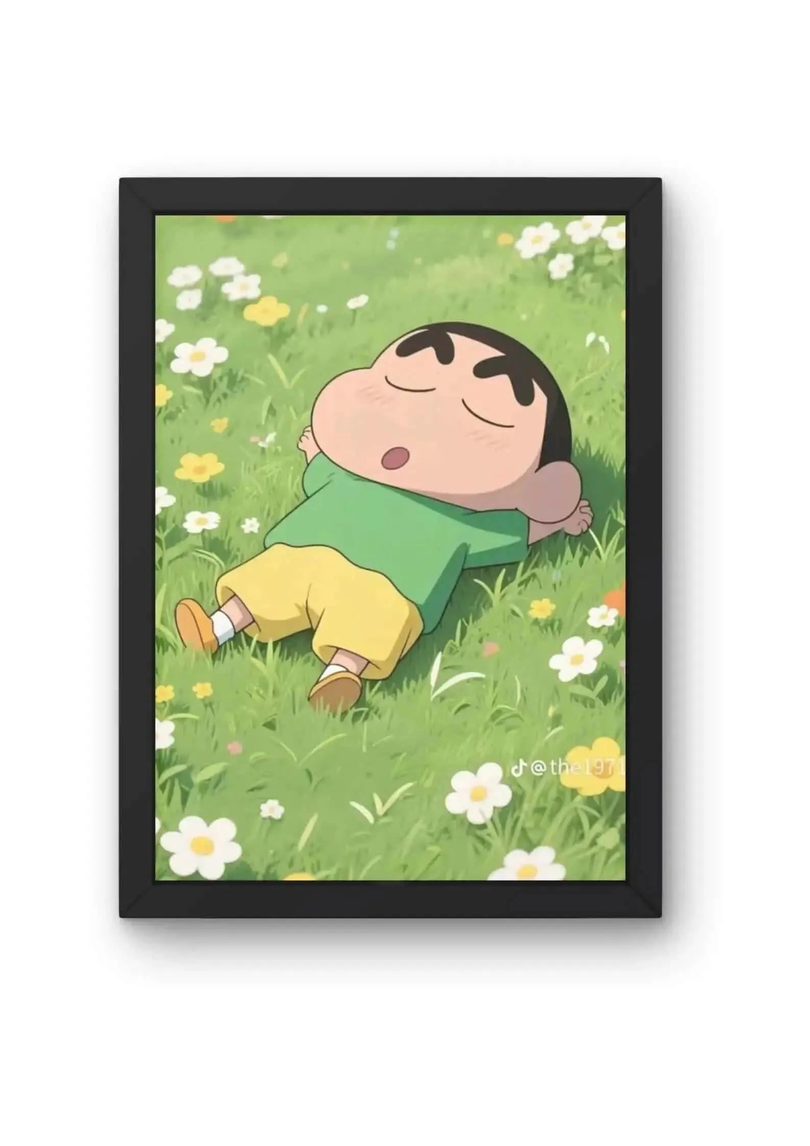 Shinchan's Meadow Nap Poster CLADURE