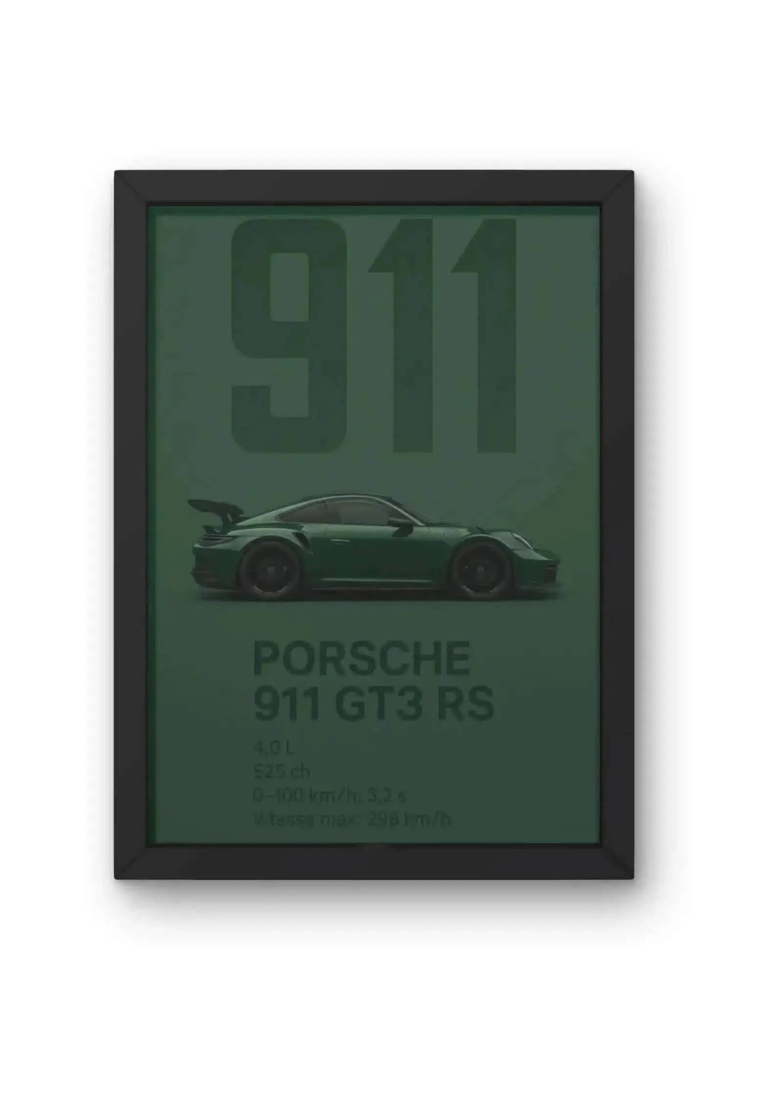 Porsche 911 GT3 RS Spec Poster CLADURE