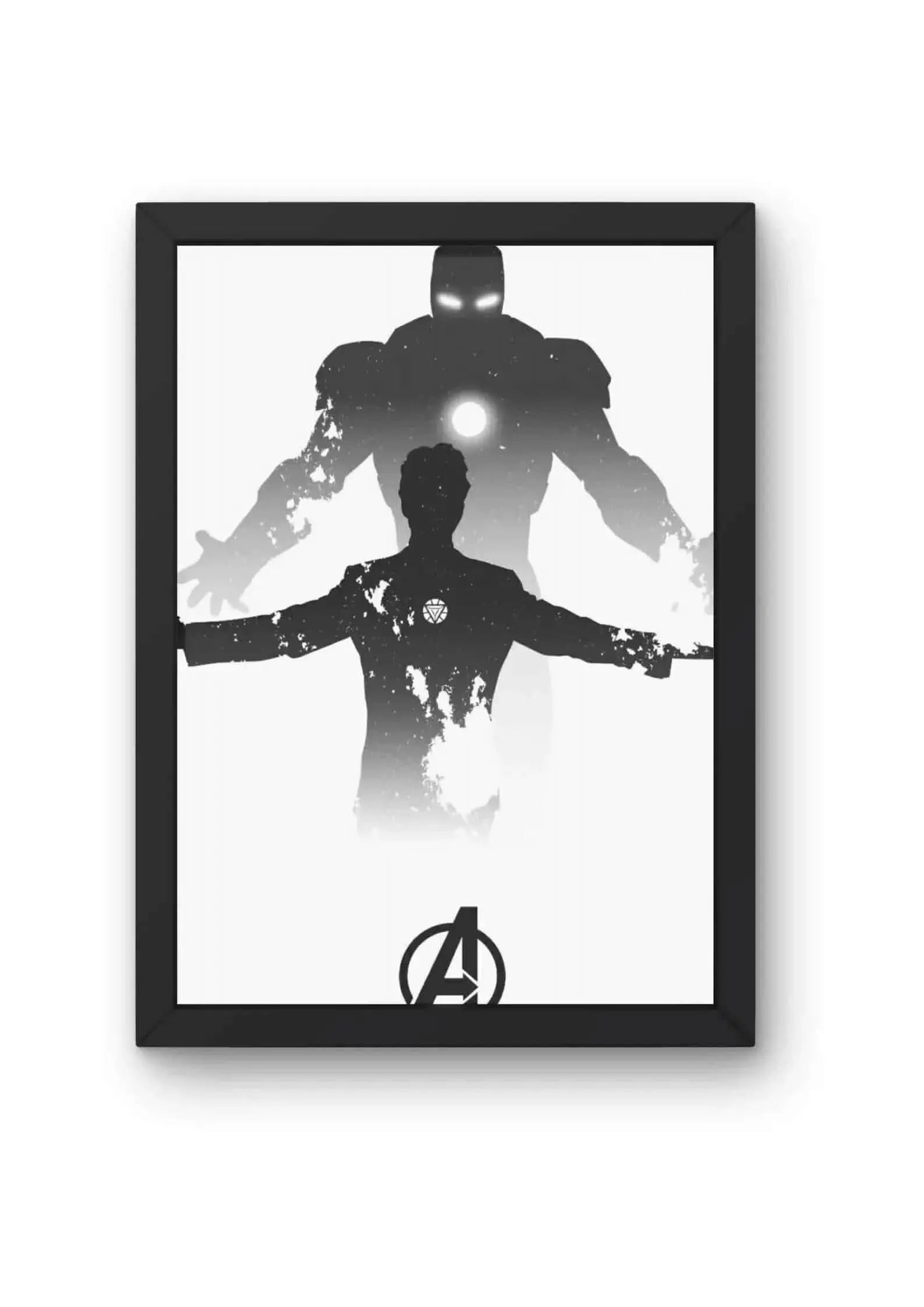 Tony Stark & Iron Man Silhouette Poster CLADURE