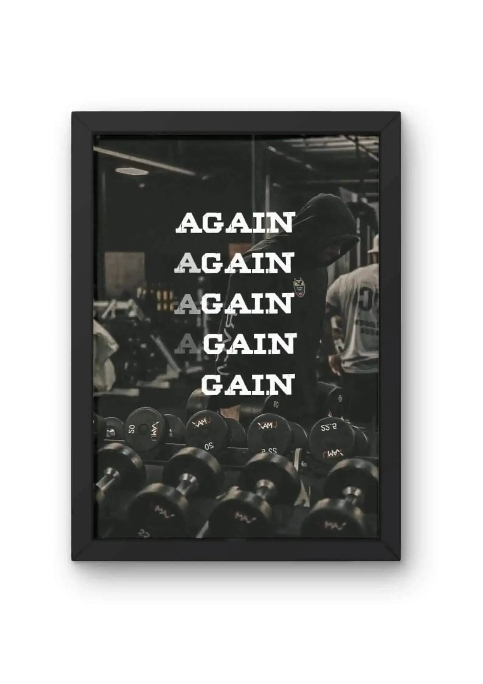 Again and Gain Quote Poster CLADURE