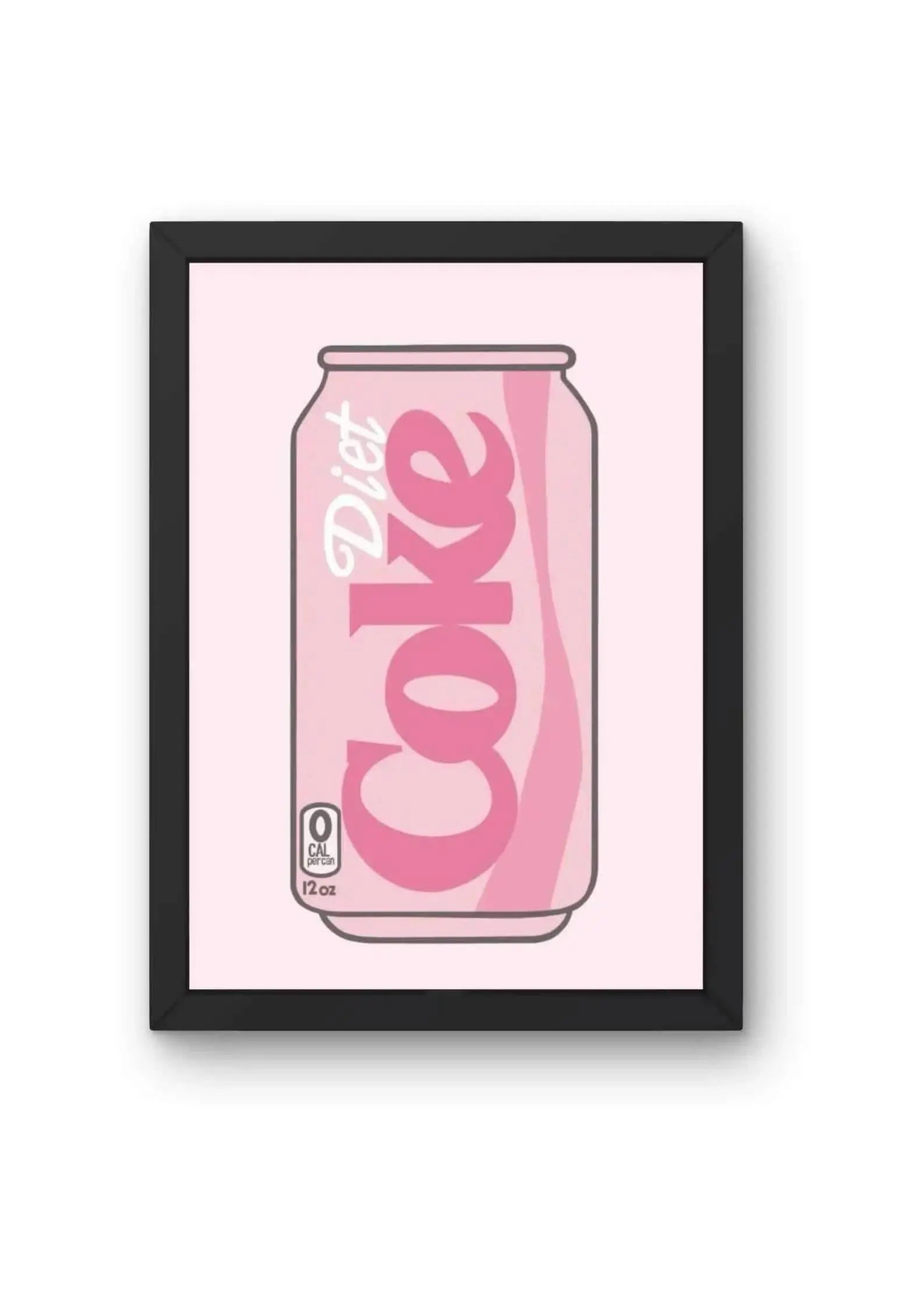 Pink Diet Coke Can Pop Art Poster CLADURE