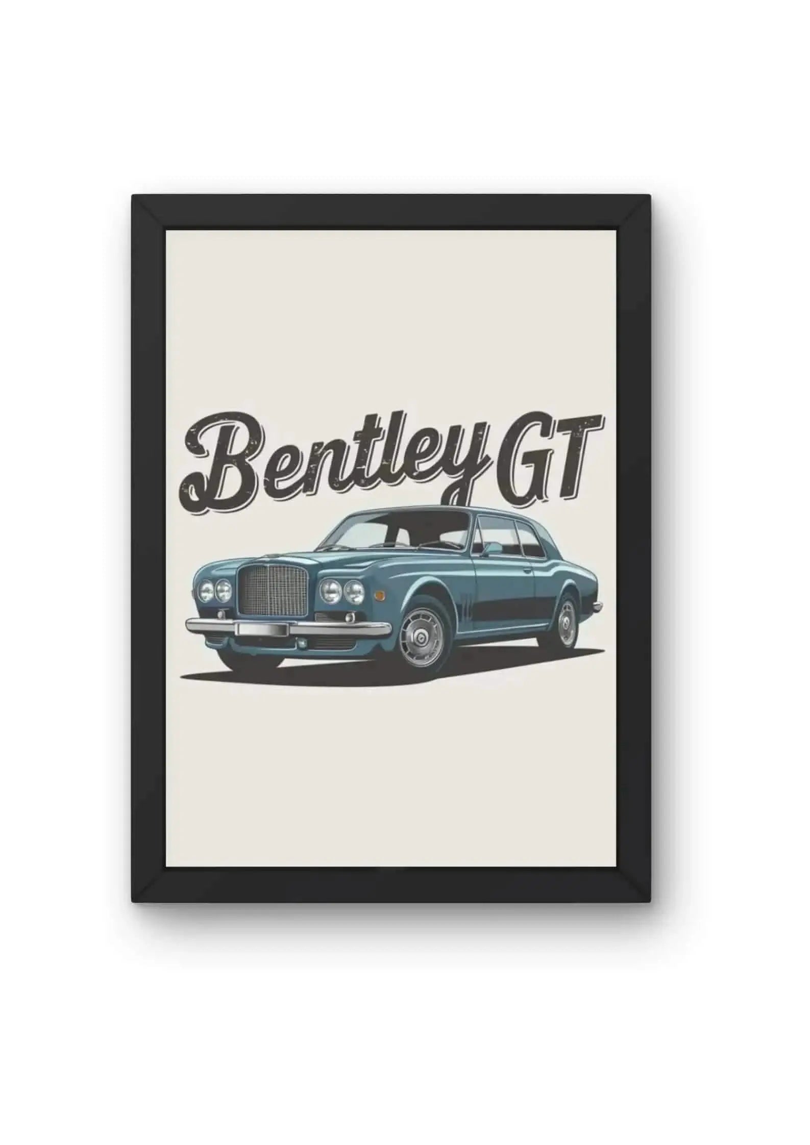 Vintage Bentley GT Car Poster CLADURE