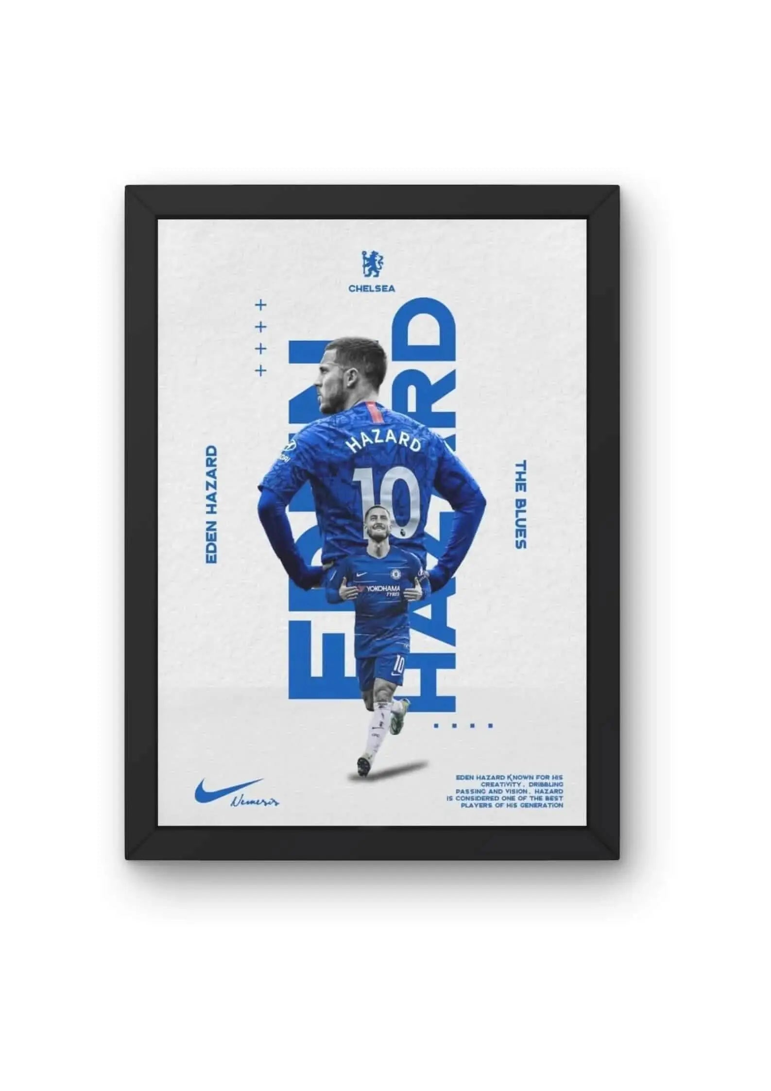 Eden Hazard Chelsea FC "The Blues" Poster CLADURE