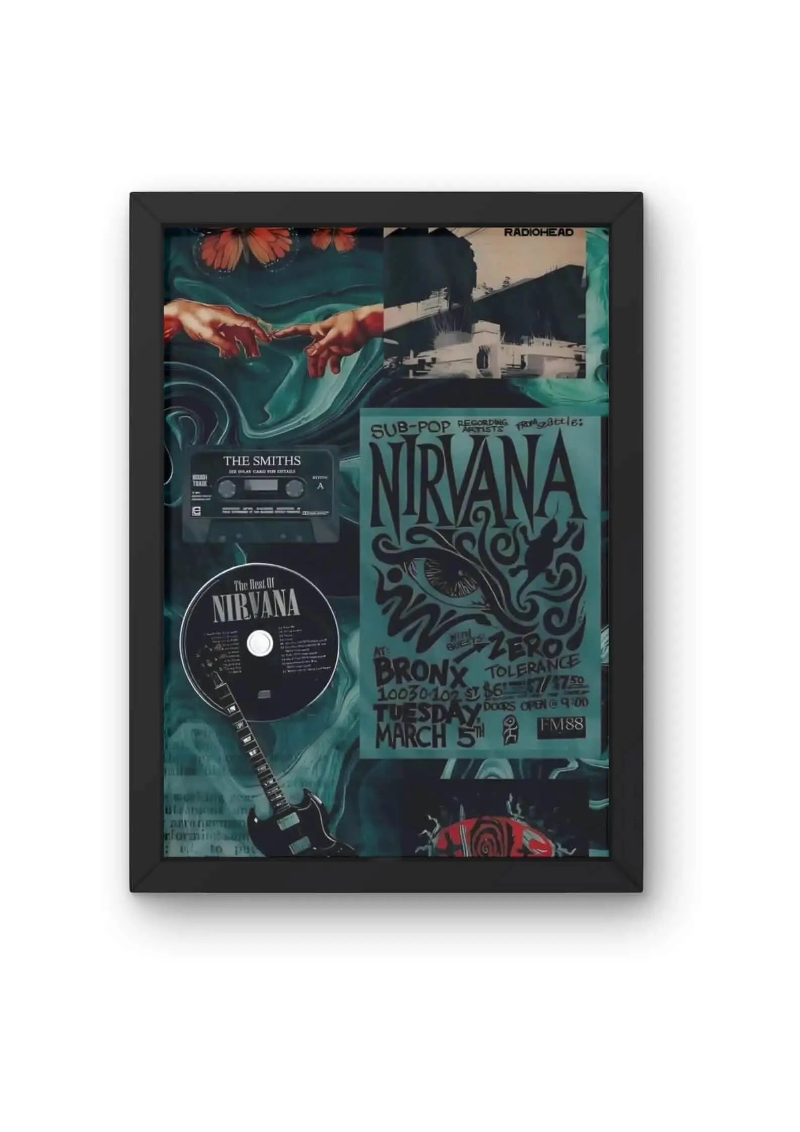 Rock Music Fan Art Collage Poster CLADURE