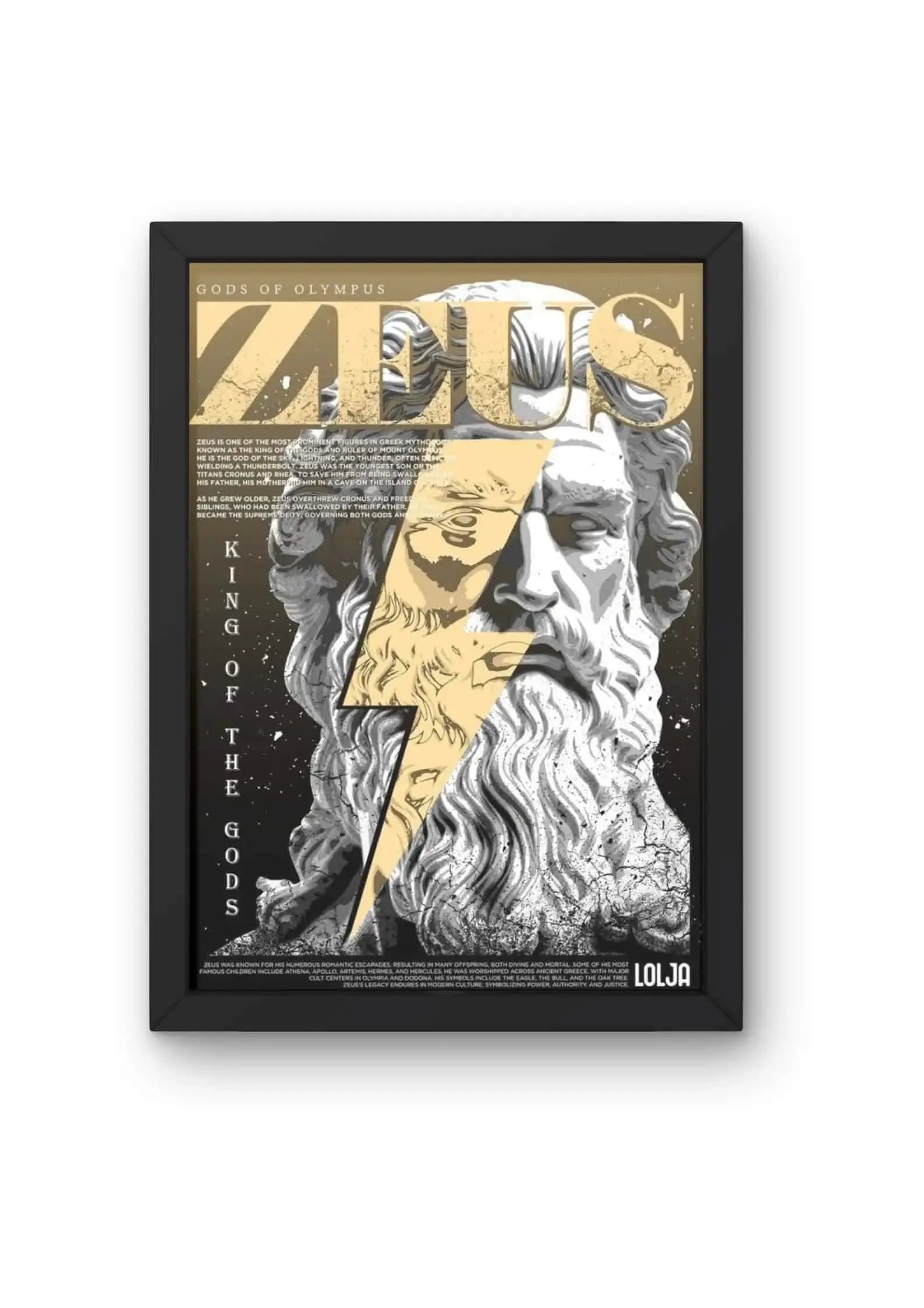 Zeus: King of the Gods Poster CLADURE