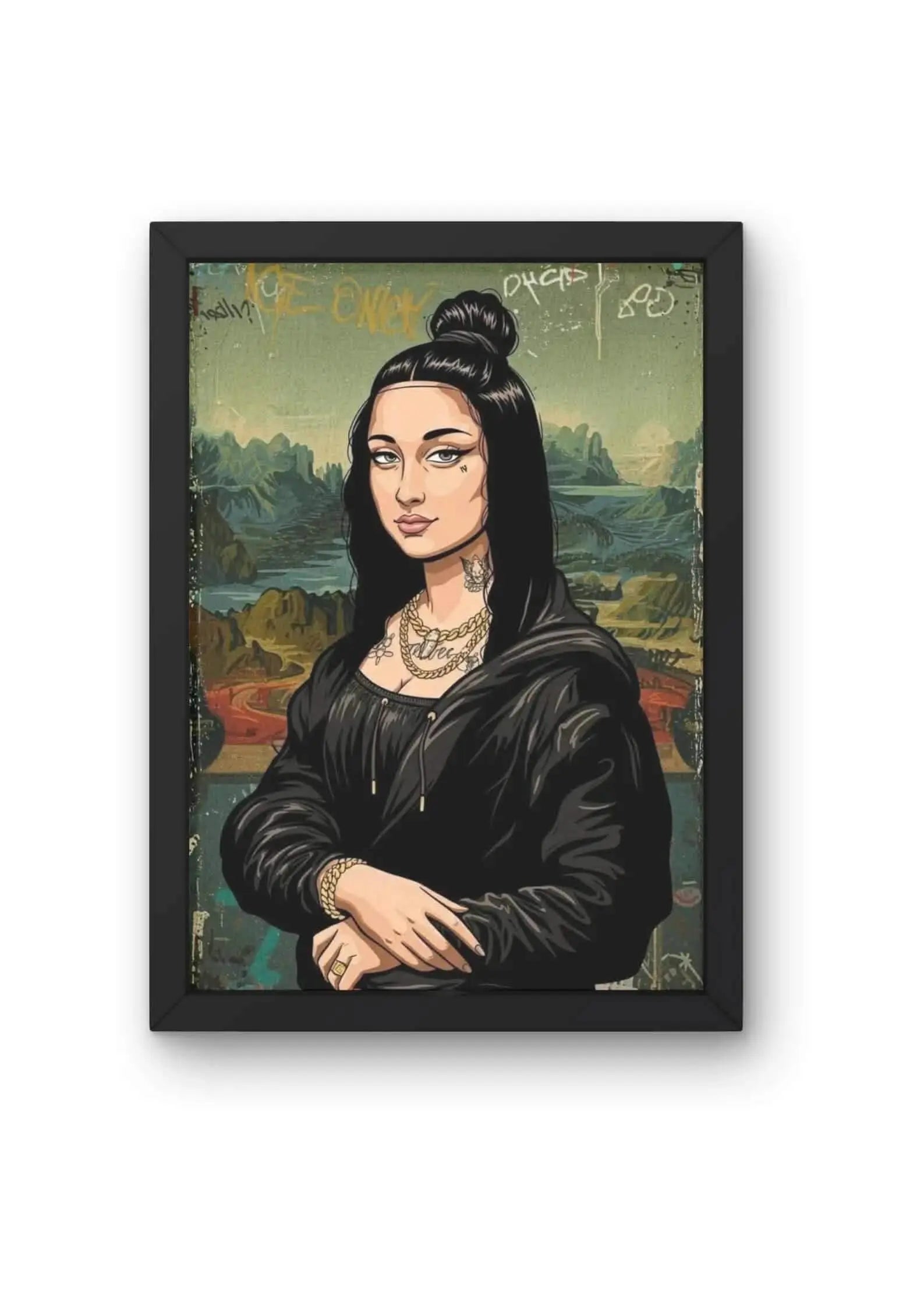 Mona Lisa: Modern Remix Poster CLADURE