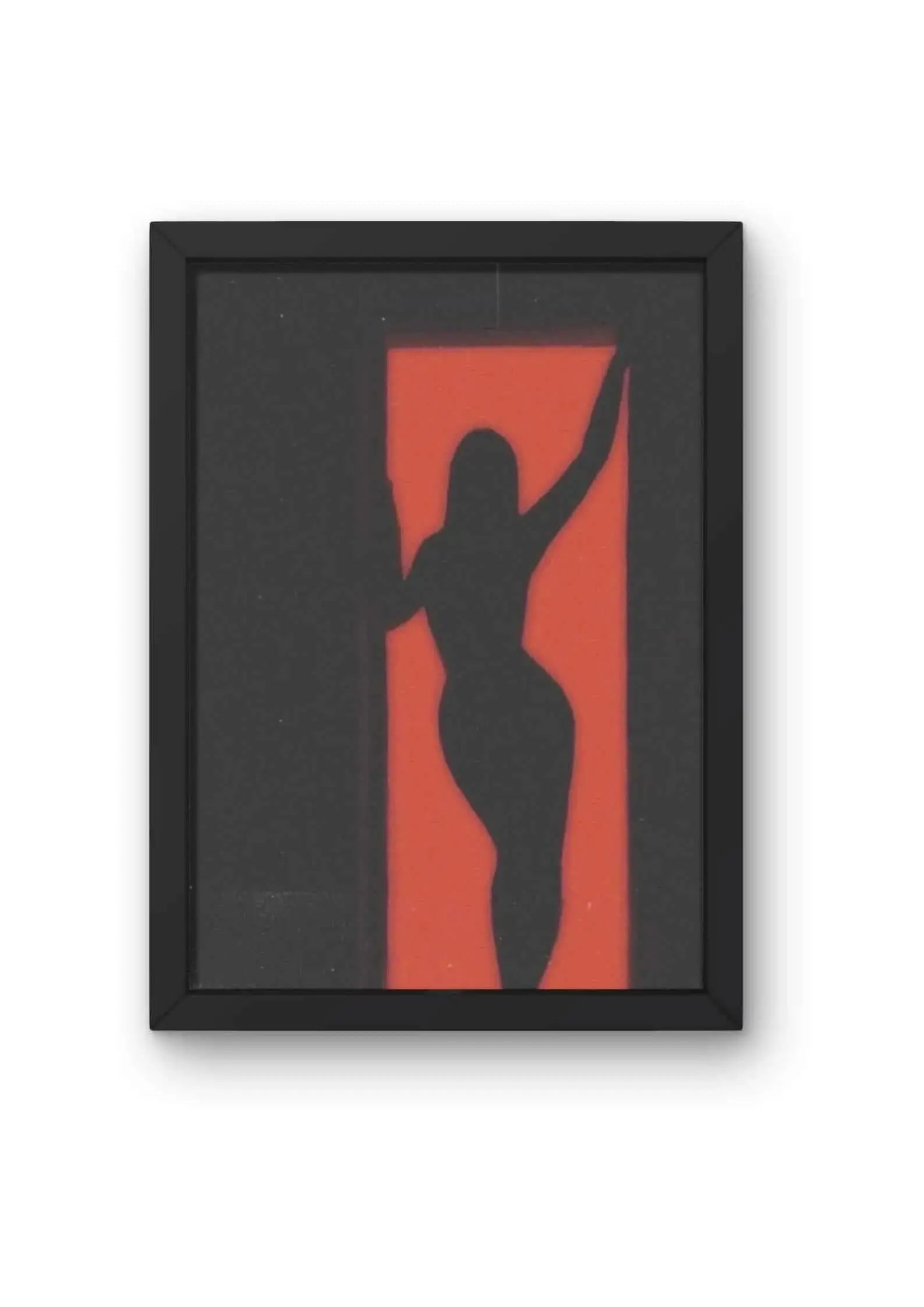 Silhouette in Red Poster CLADURE