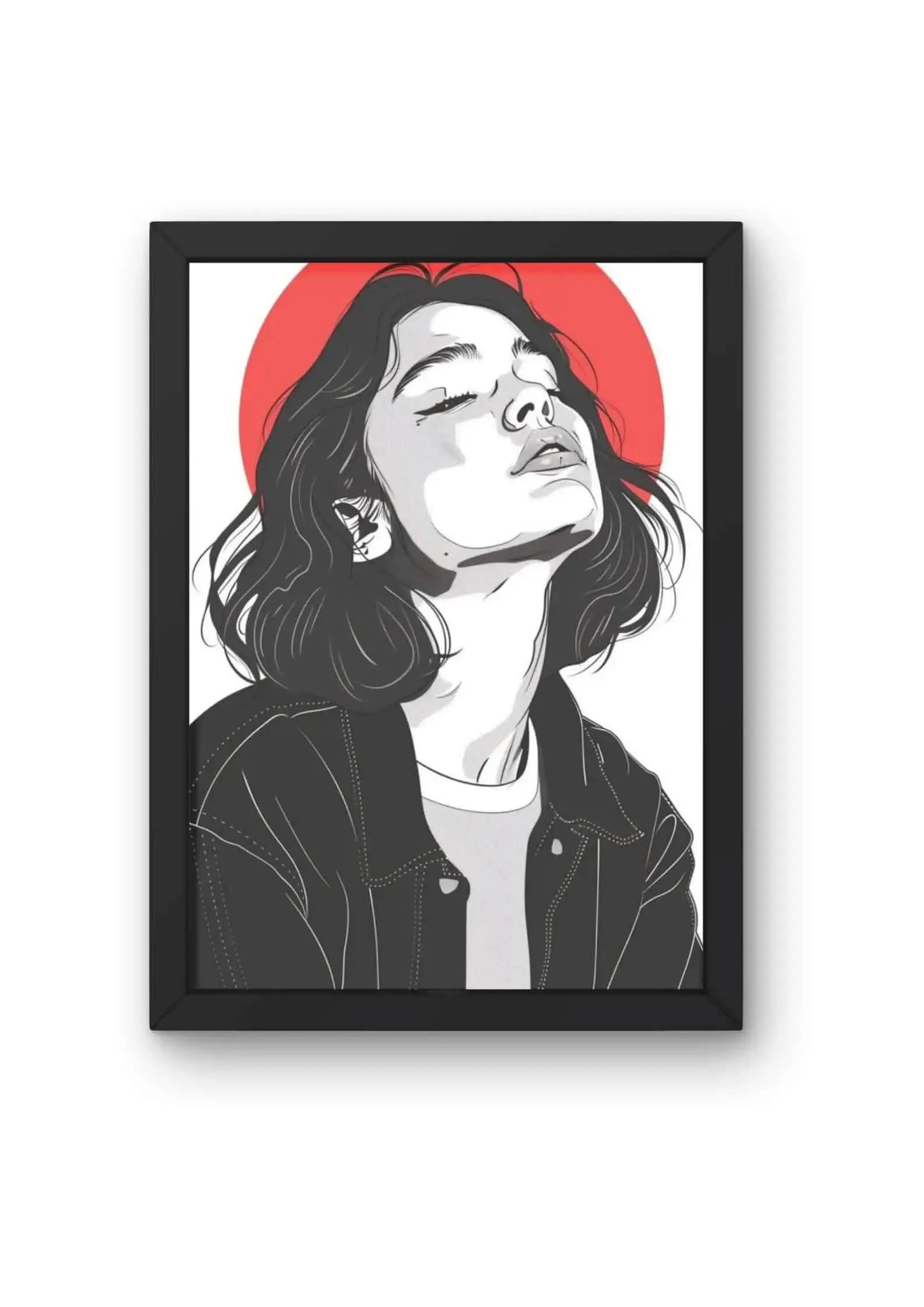 Red Sun Serenity Poster CLADURE