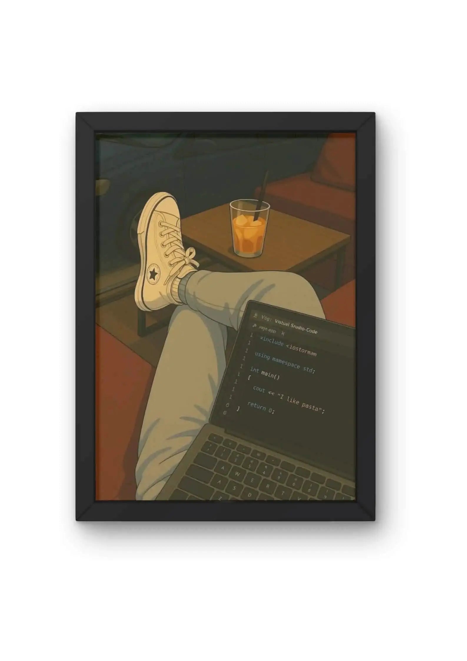 Late Night Coding Poster CLADURE