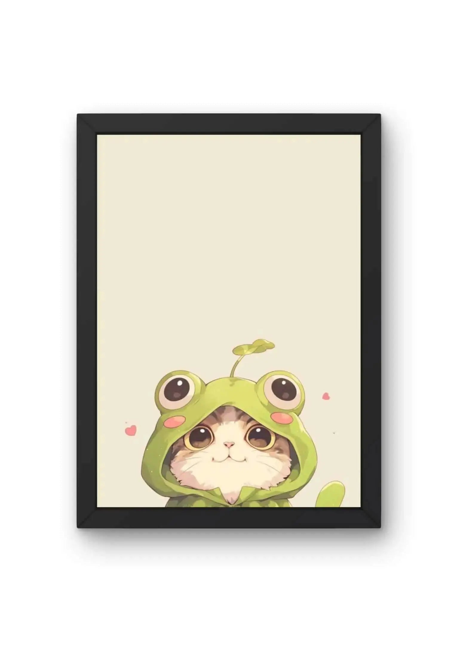 Froggy Kitty Poster CLADURE