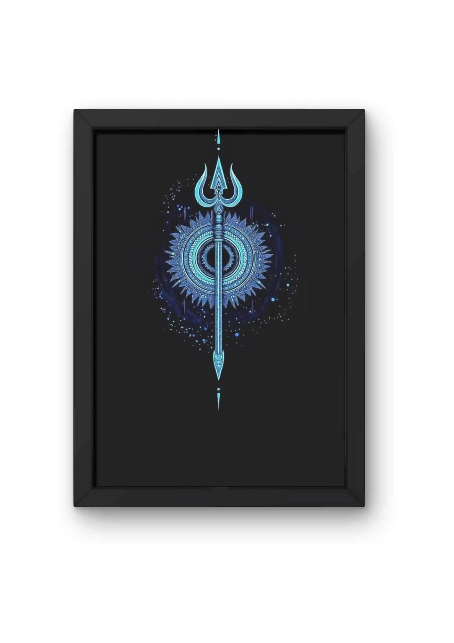 The Celestial Trishul Of God Shiva Poster CLADURE