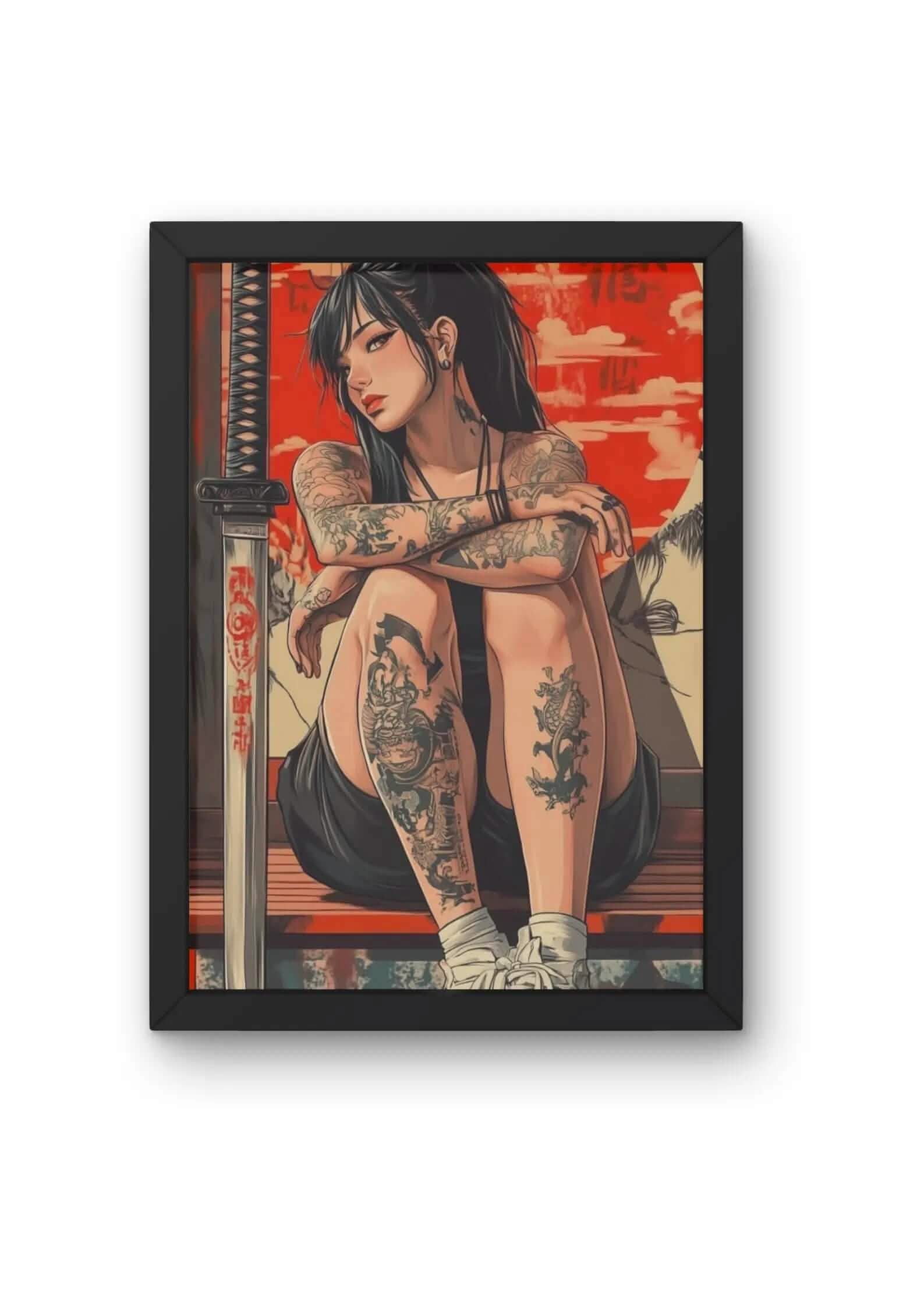 "The Yakuza's Calm Girl Poster product_type CLADURE"