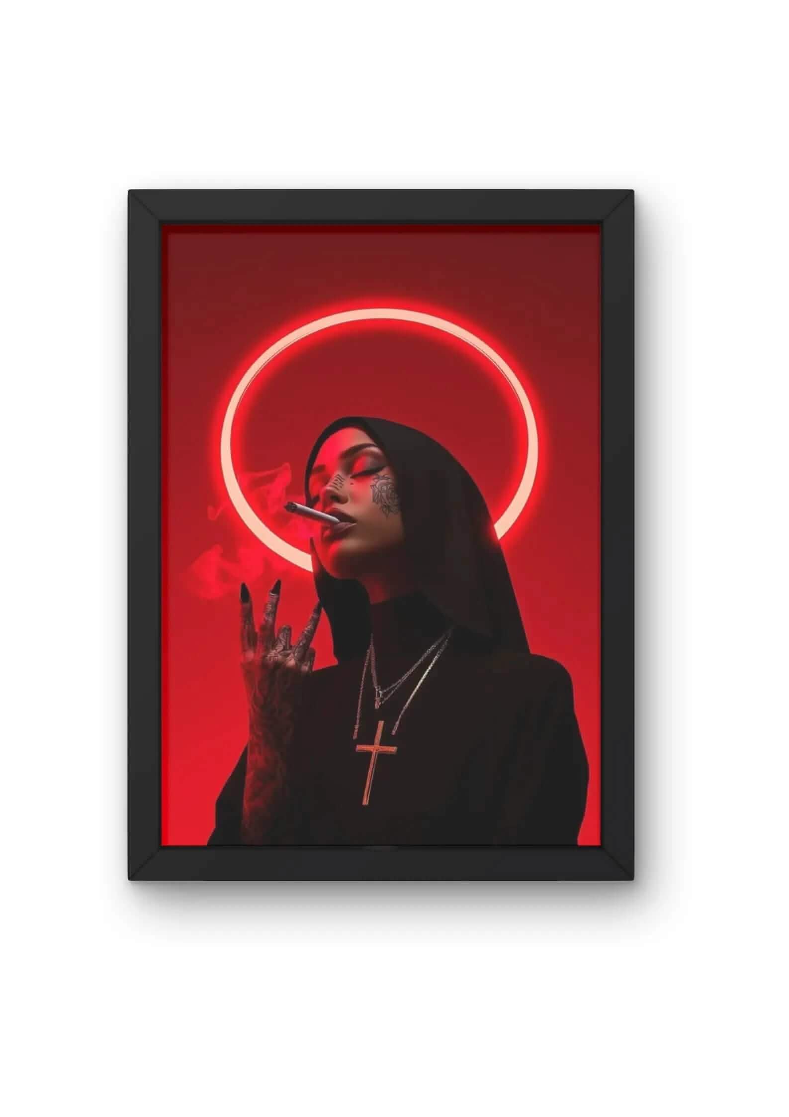 "Unholy Saint Girl Poster product_type CLADURE"