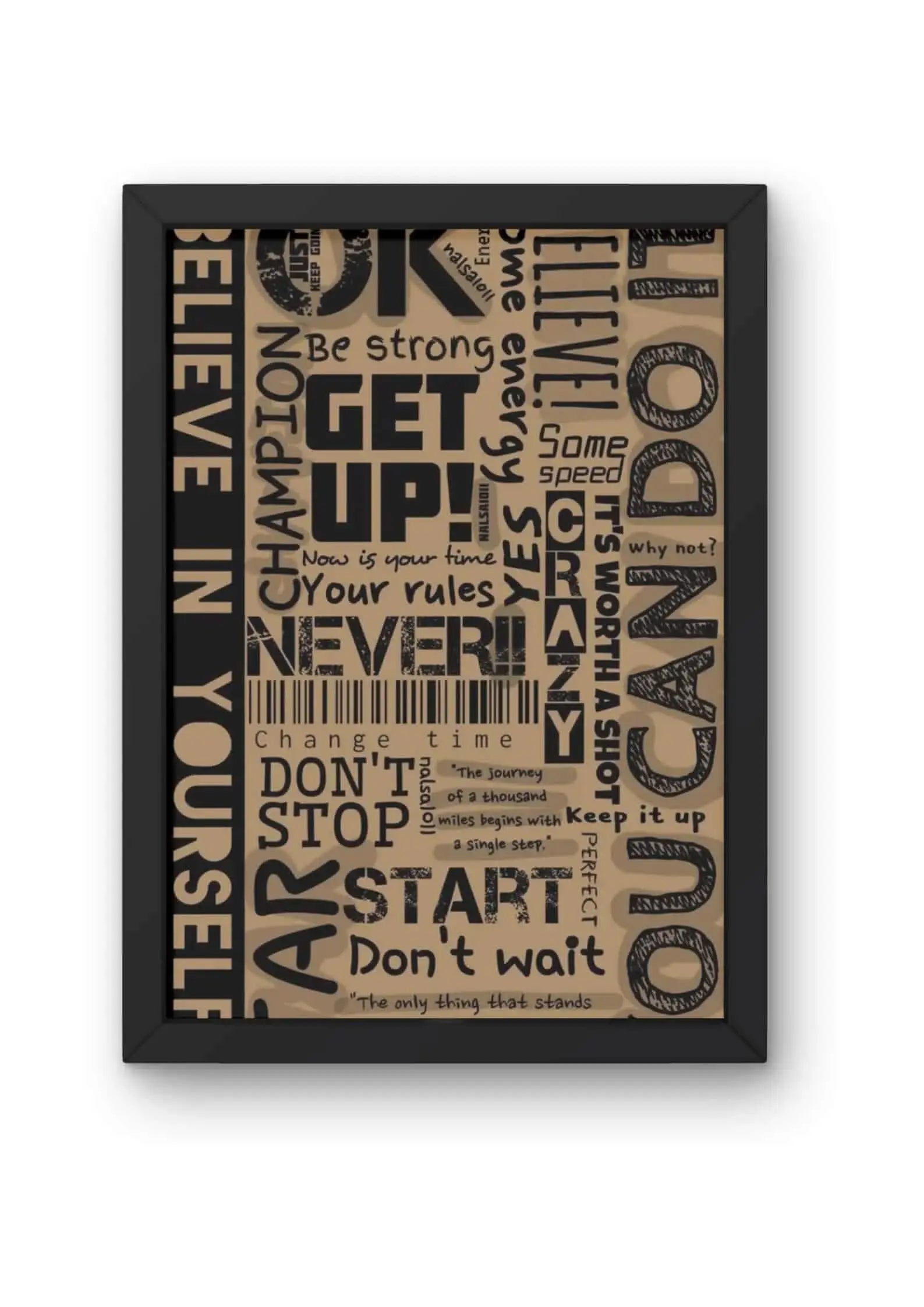 The Motivation Wall Quote Poster CLADURE