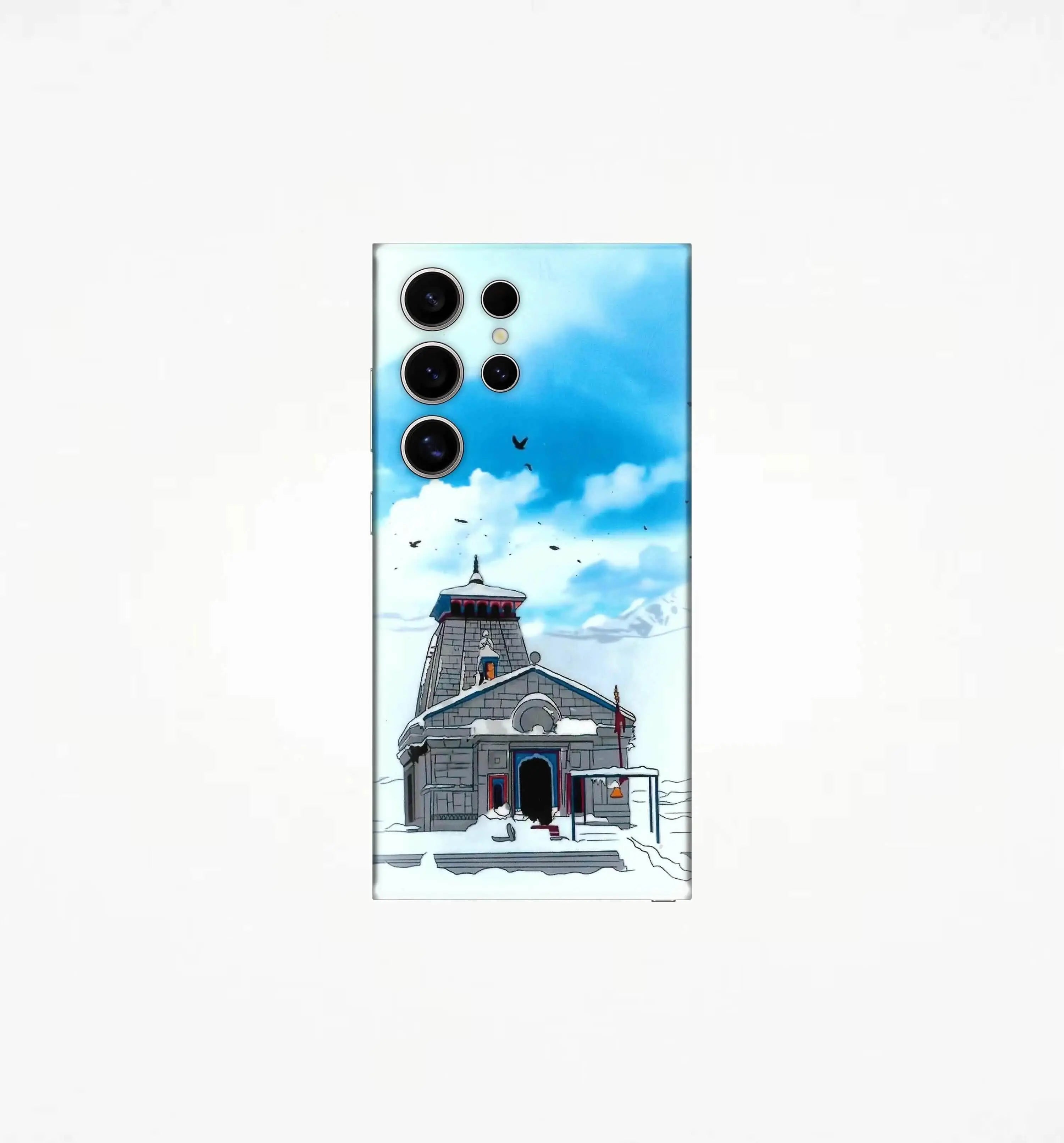 Kedarnath Temple – Devotional Mobile Back Skin CLADURE