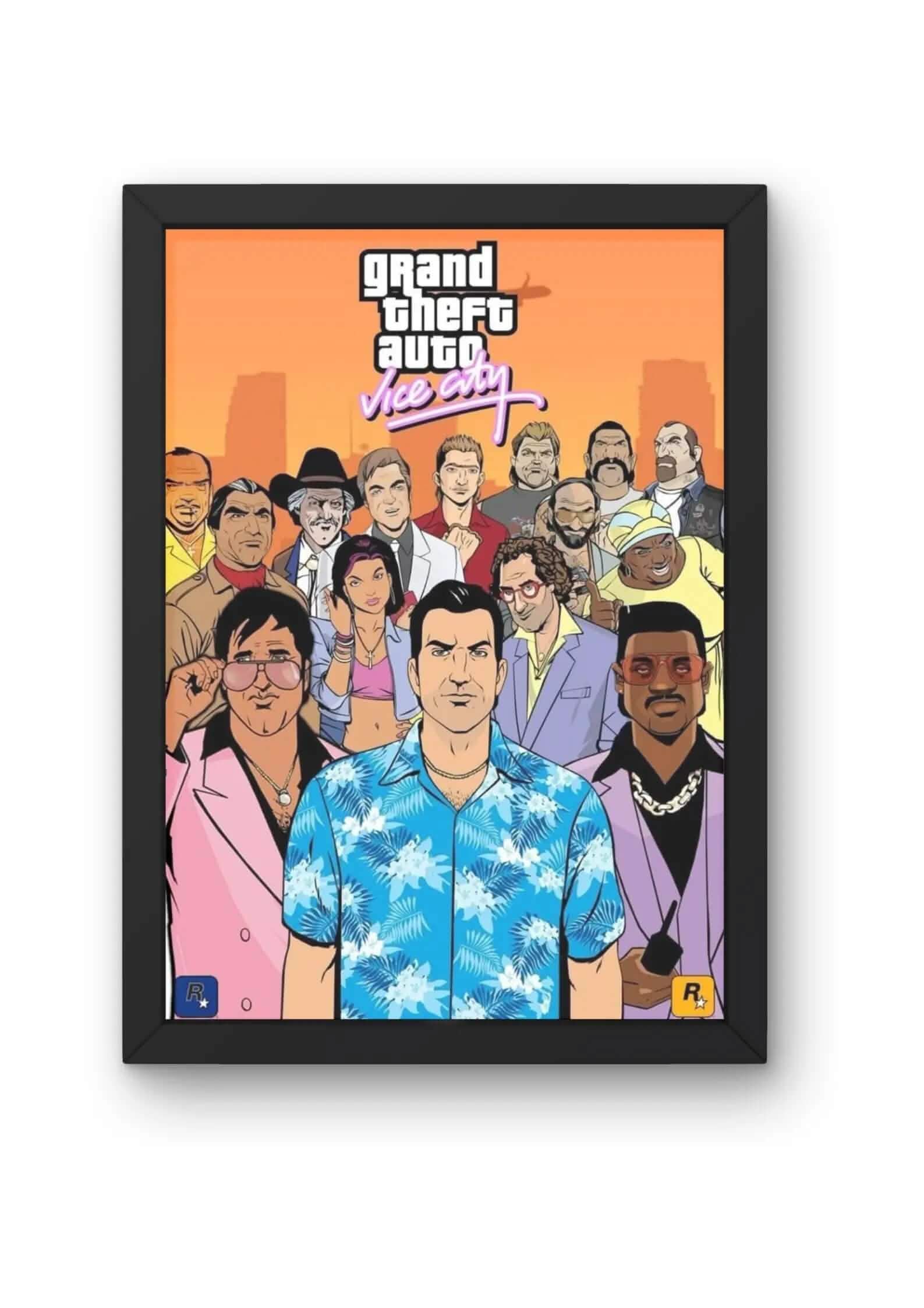 "Vice City Vignettes Game Poster product_type CLADURE"