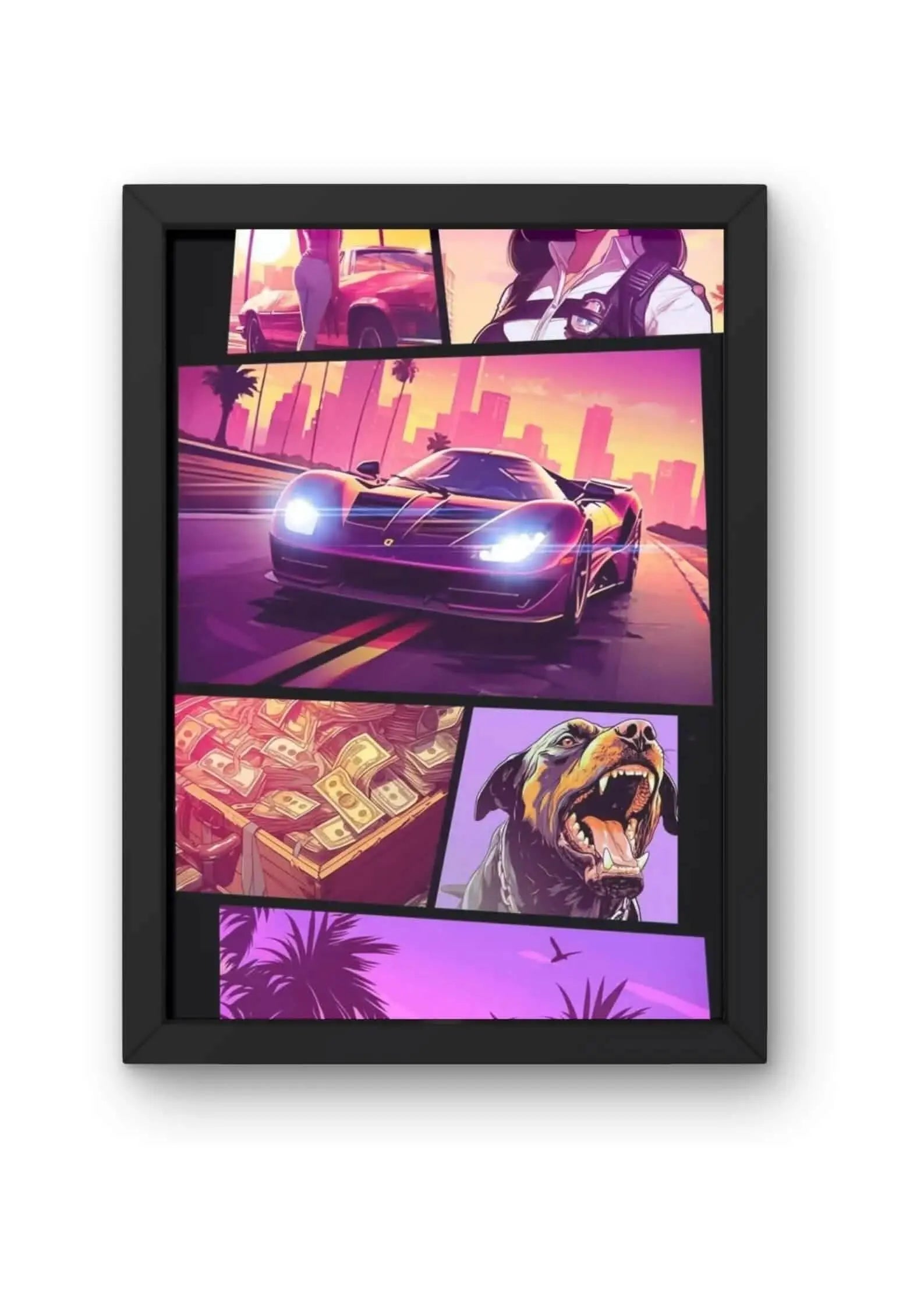 Vice City Reborn Game Poster CLADURE