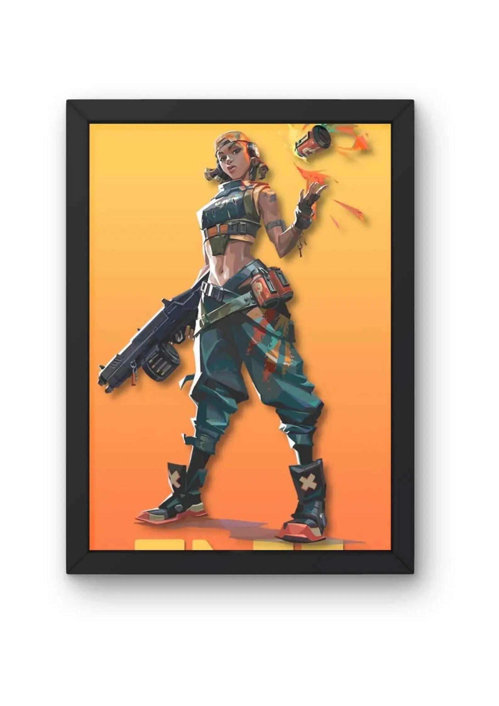 Raze (Valorant) Game Poster CLADURE