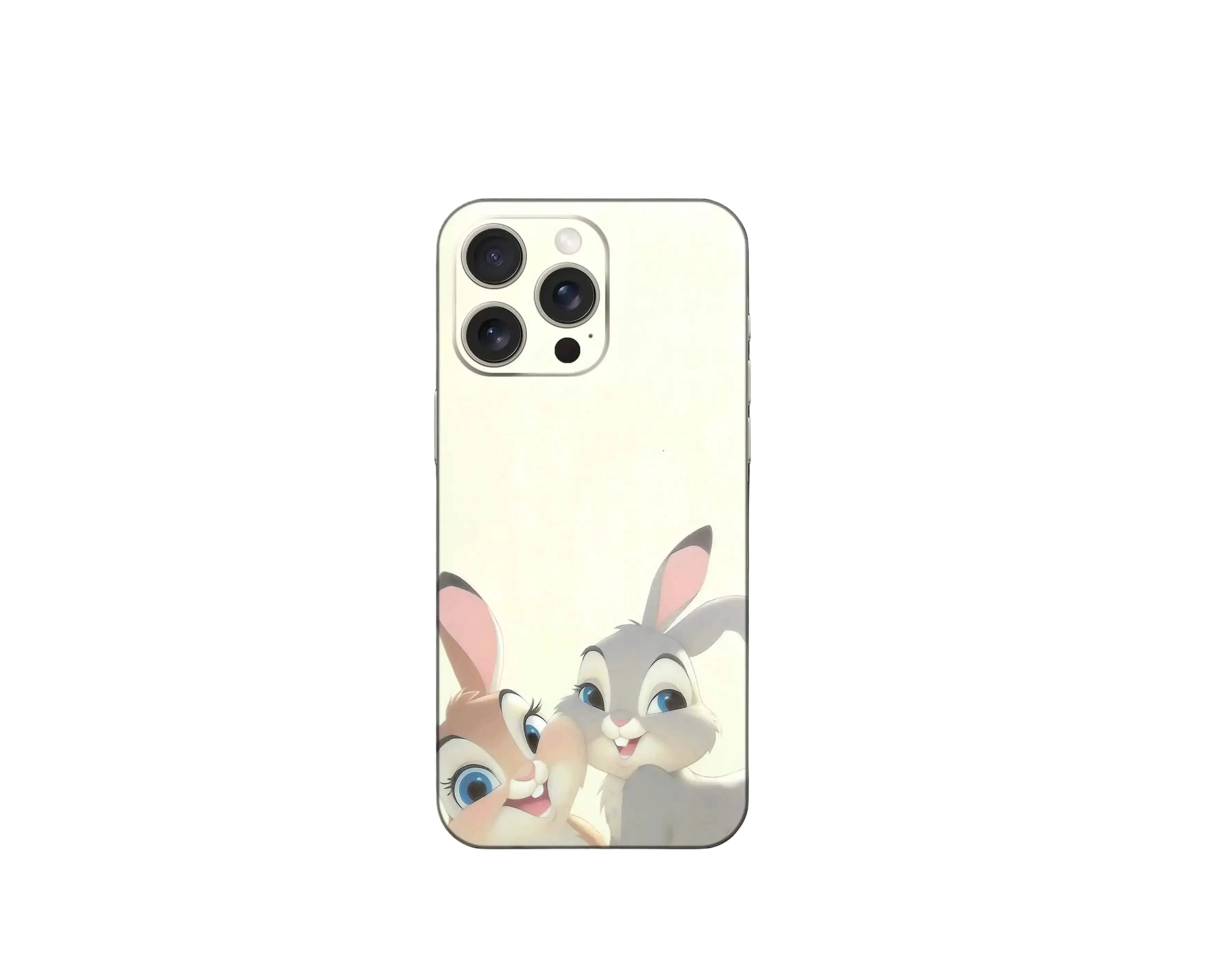 Cute Bunny Couple – Aesthetic Mobile Back Skin CLADURE