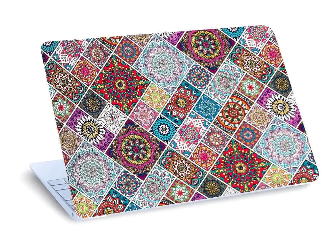 Colorful Patchwork Pattern 3D Laptop Skin CLADURE