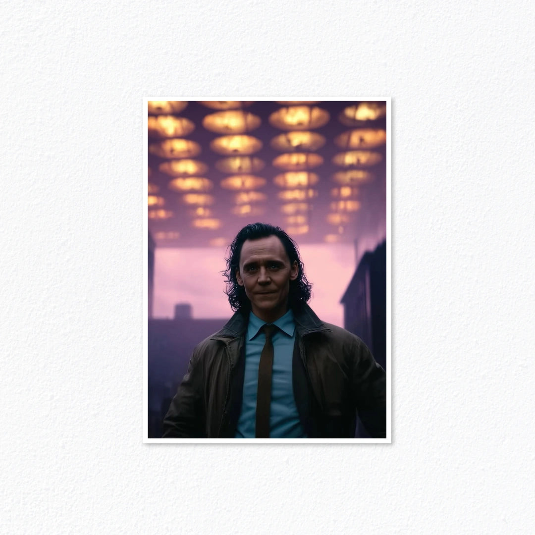 Loki Variant TVA Agent Jacket Portrait Marvel Cinematic Wall Poster Cladure