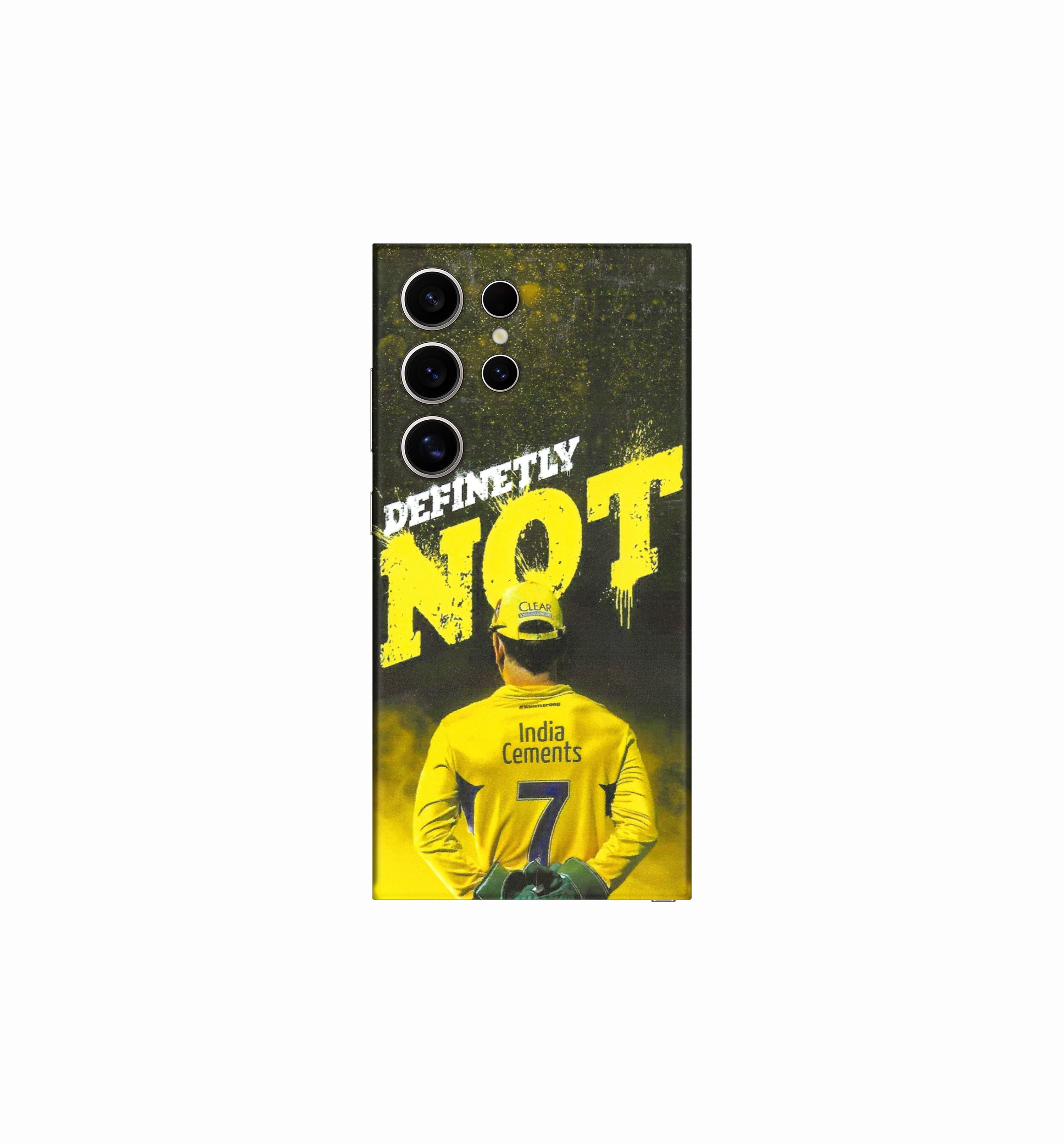 MS Dhoni Definitely Not - Sports Phone Skin CLADURE Phone Skin