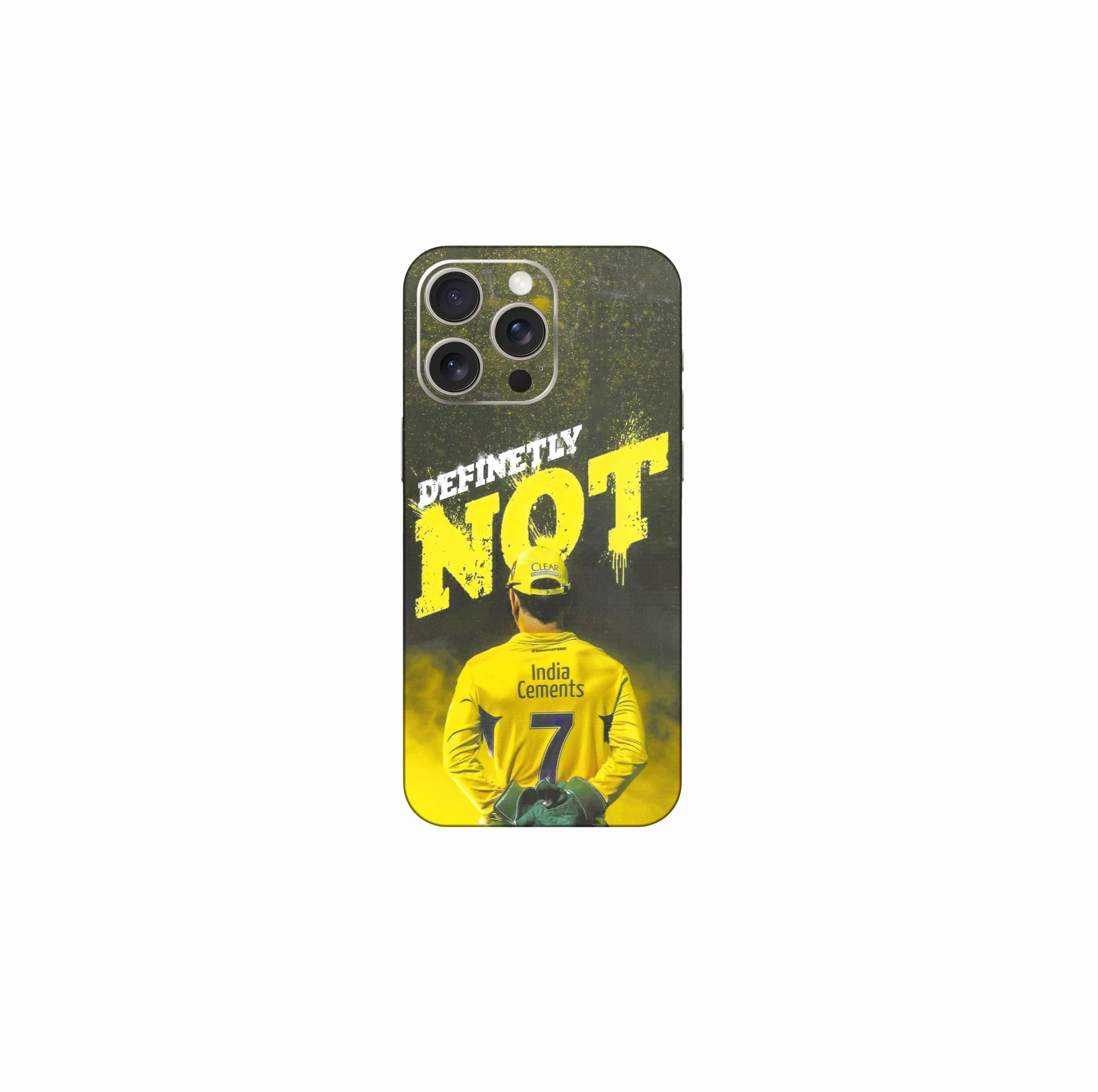 MS Dhoni Definitely Not - Sports Phone Skin CLADURE Phone Skin