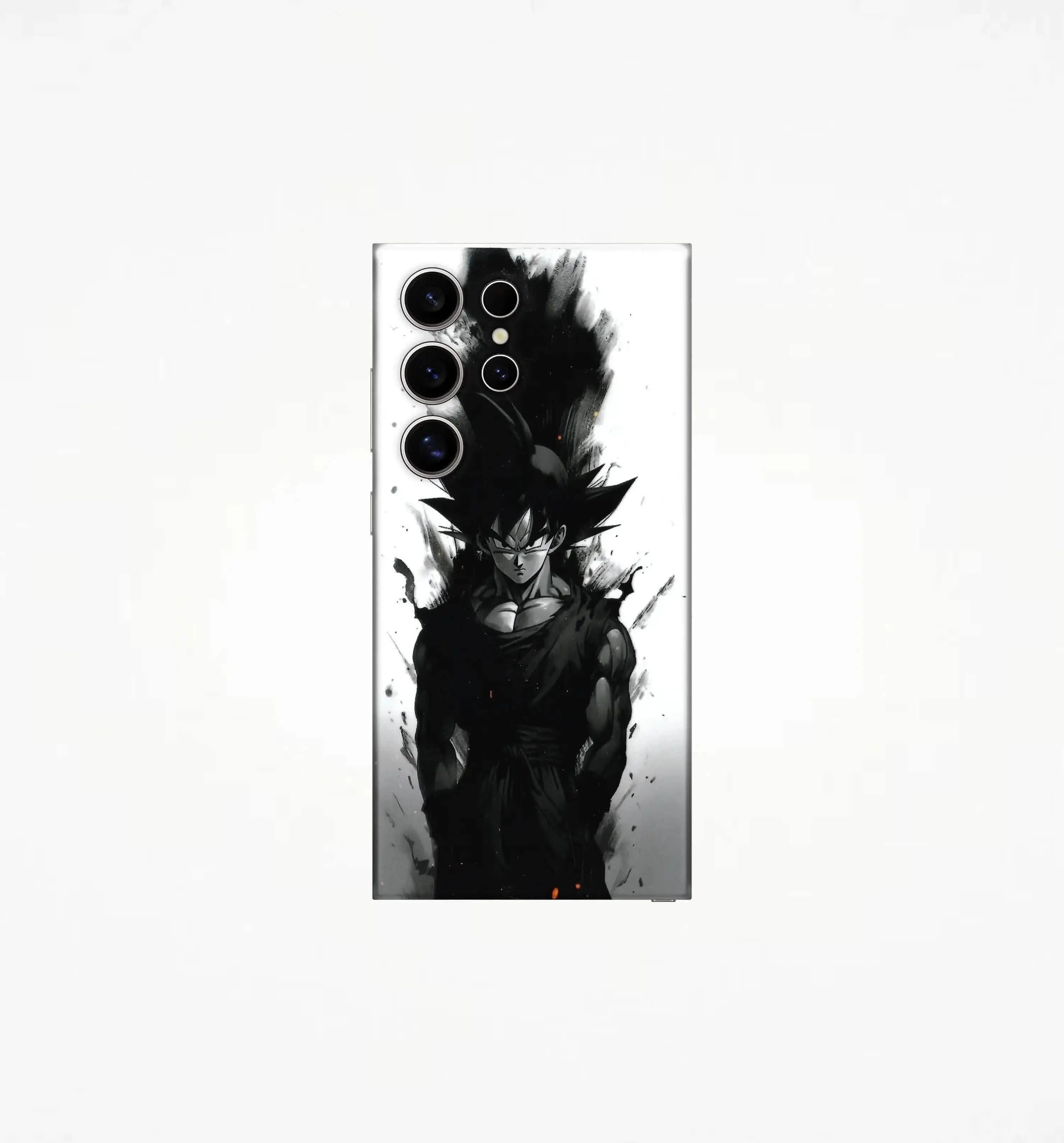 Goku Black & White – 3D Anime Mobile Skin CLADURE