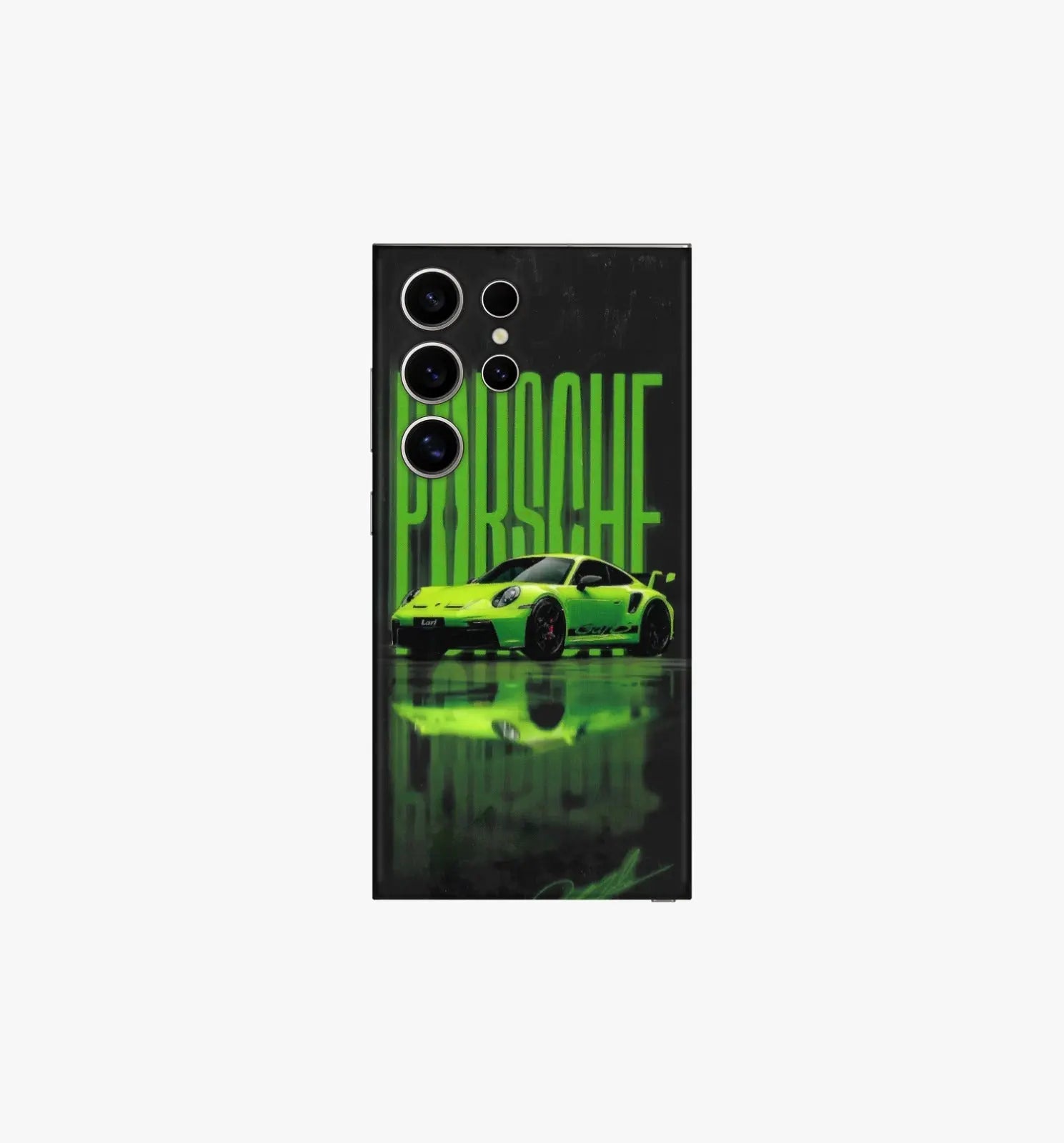 Green Porsche 911 – Luxury Performance Mobile Back Skin CLADURE