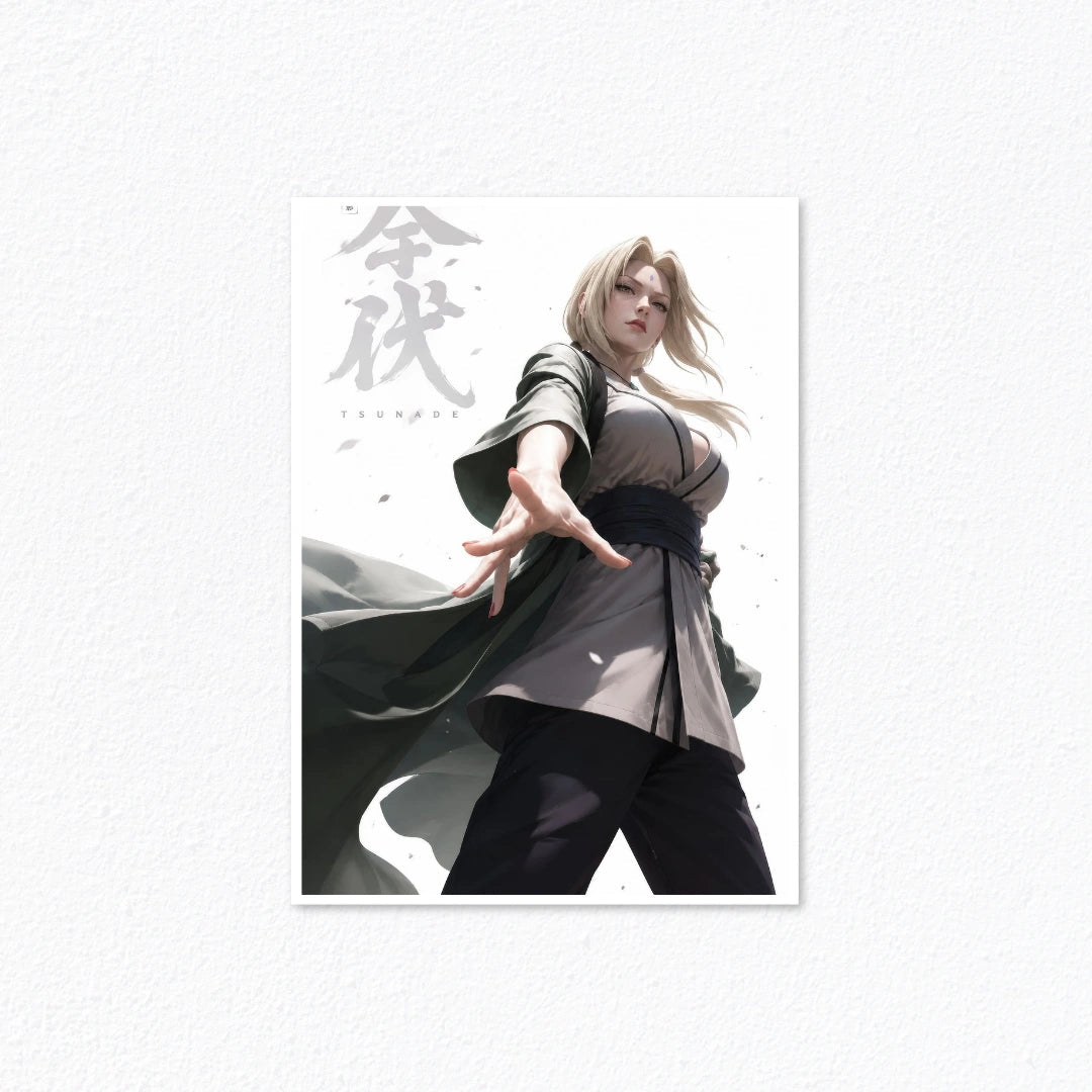 Fifth Hokage Tsunade Senju Poster – Modern Japanese Anime Canvas Artwork CLADURE Posters