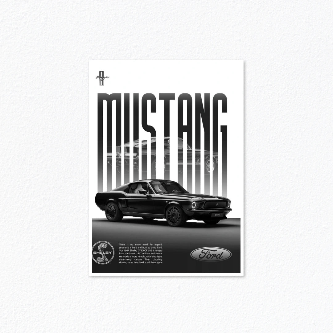 Ford Mustang Shelby GT500 Vintage Monochrome Cladure