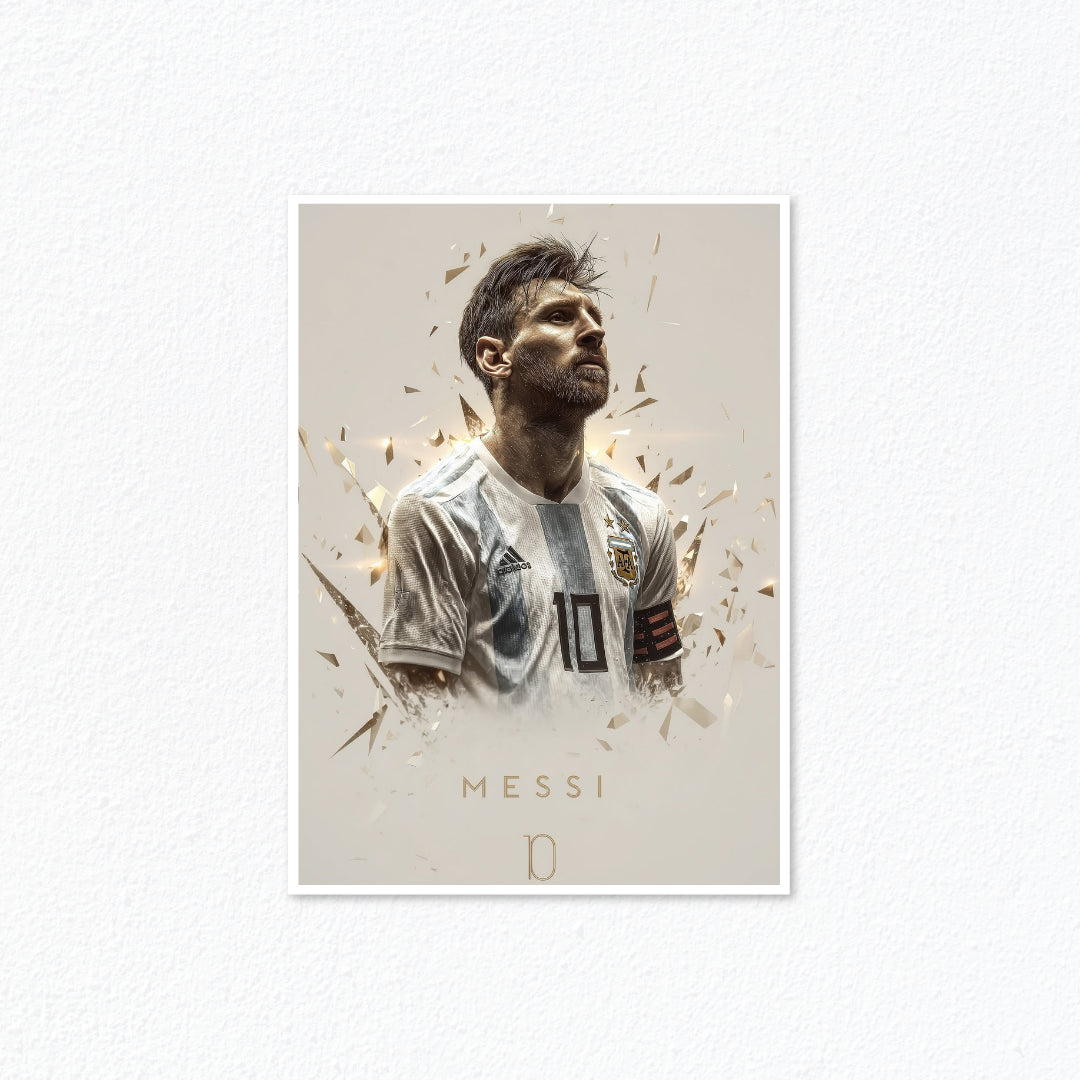 Golden Legacy – Lionel Messi Argentina Football Poster