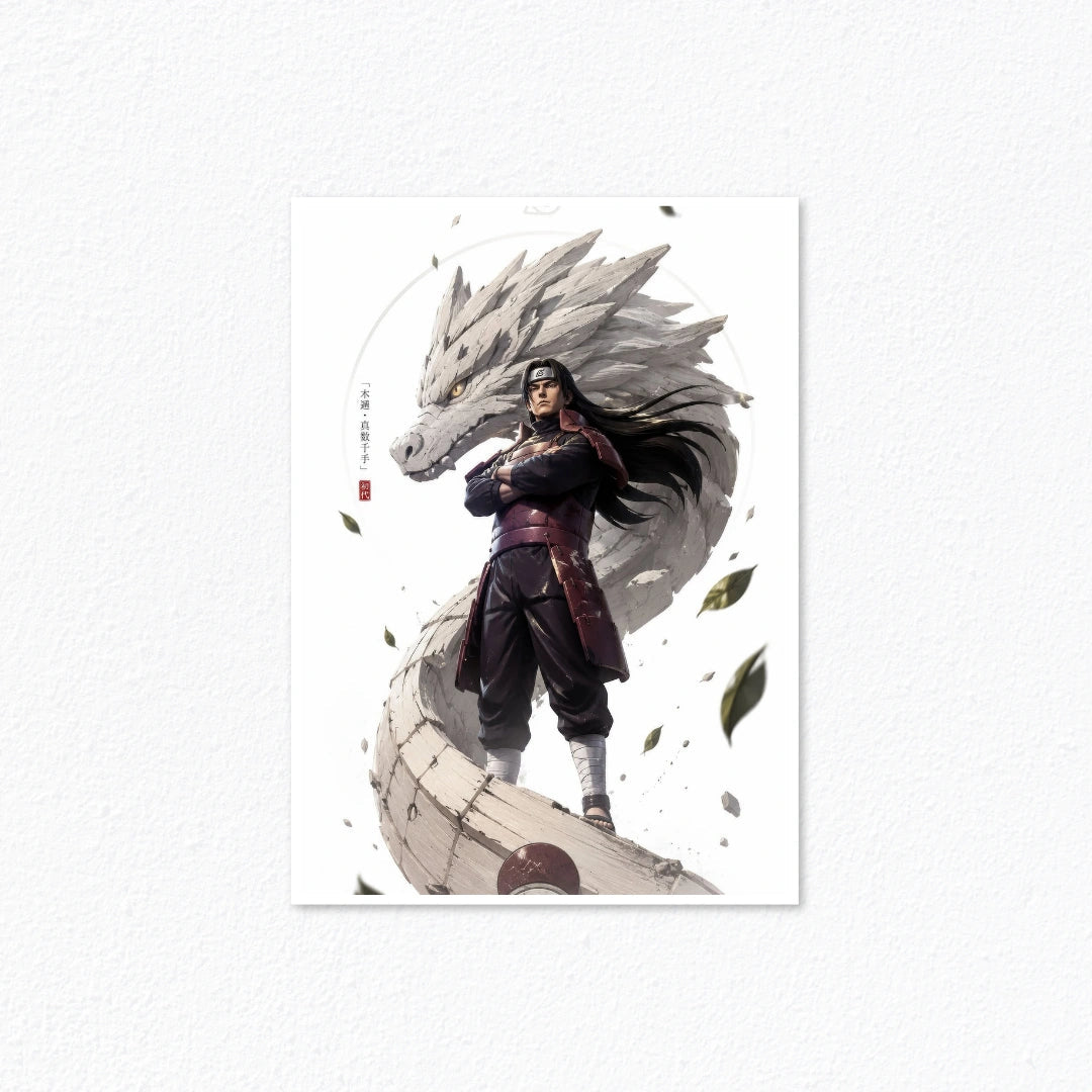 Hashirama Senju Wood Dragon Poster – First Hokage God of Shinobi Wall Art CLADURE Posters