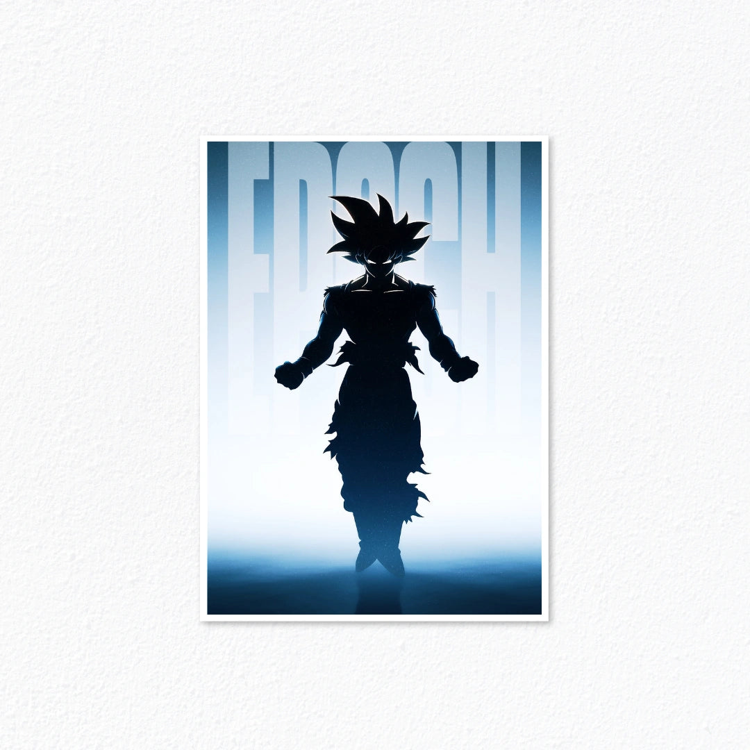 Goku Epoch Ultra Instinct Silhouette Anime Wall Poster CLADURE Posters