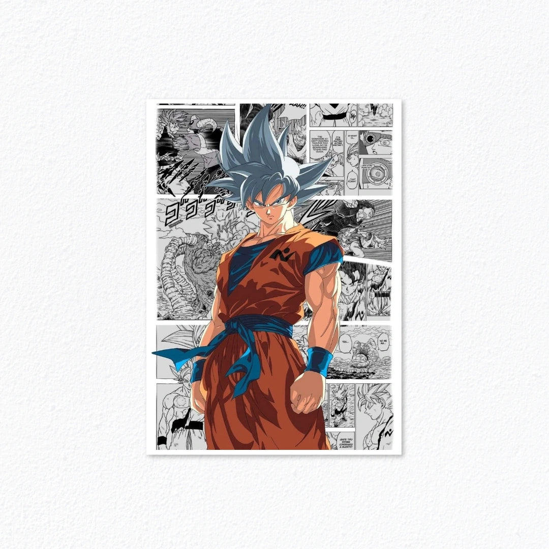 Goku Ultra Instinct Manga Panel Poster (Dragon Ball Super) Cladure