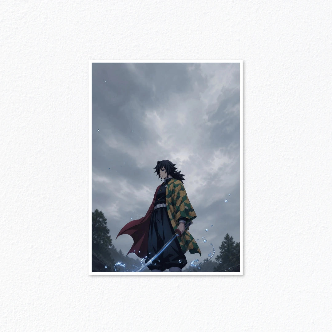 Giyu Tomioka Water Breathing Poster Cladure