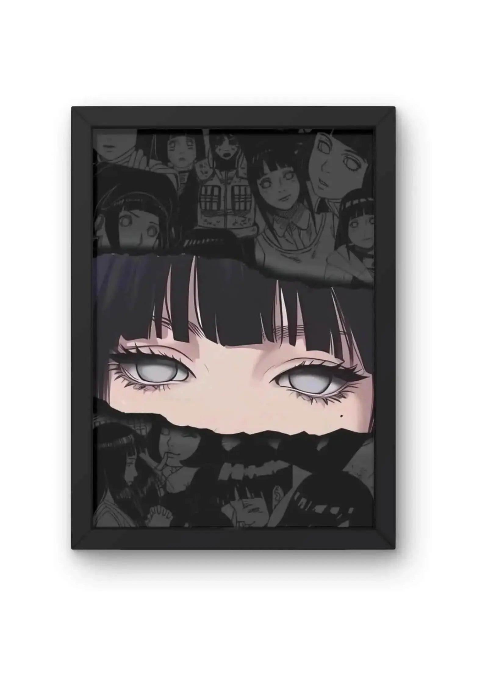 Hinata Hyuga: A Byakugan Collage Poster CLADURE
