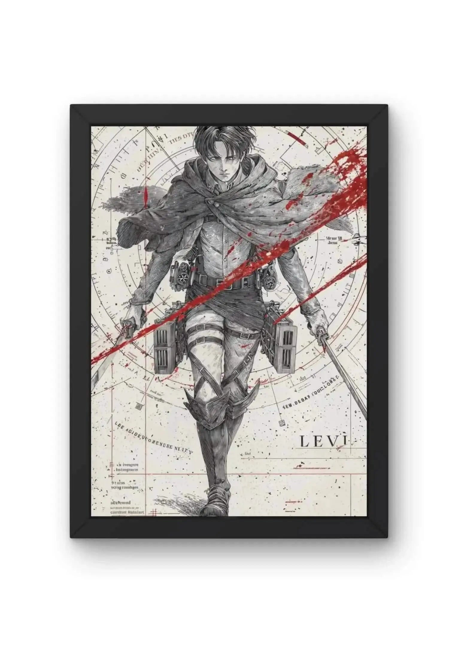 Levi Ackerman from Attack on Titan Poster CLADURE