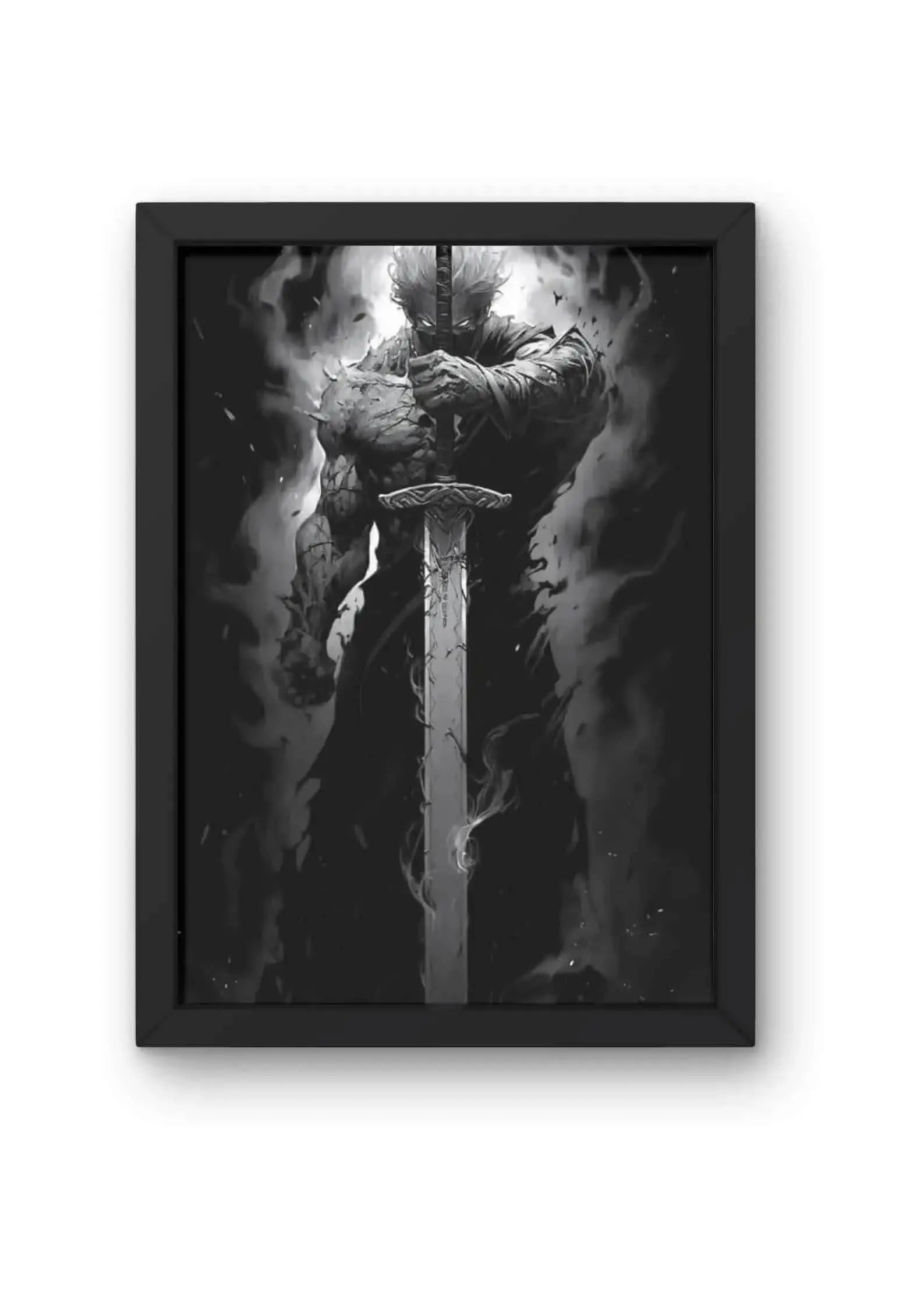 Dark Warrior with Greatsword Poster CLADURE