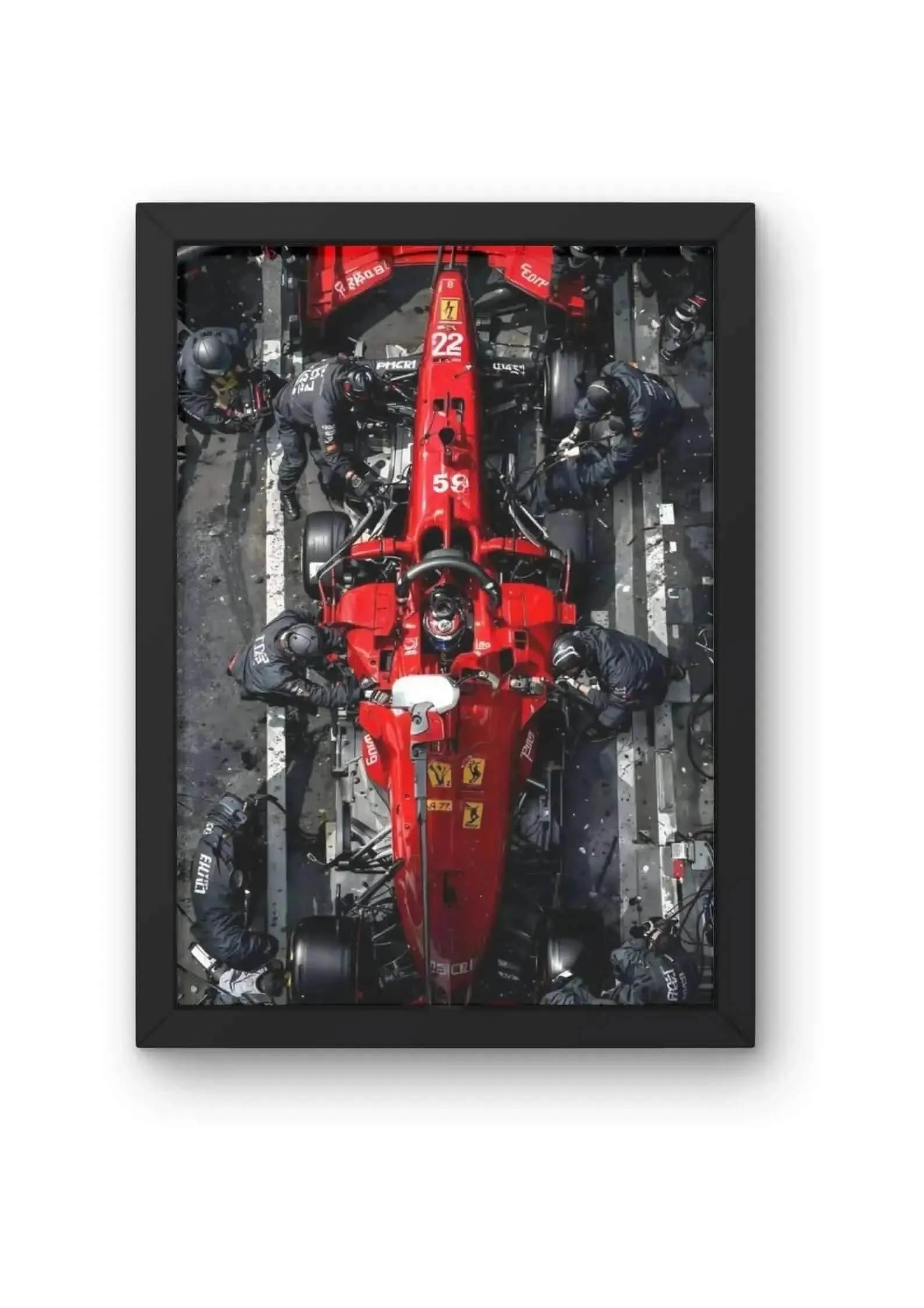 Ferrari Formula 1 Pit Stop Poster CLADURE