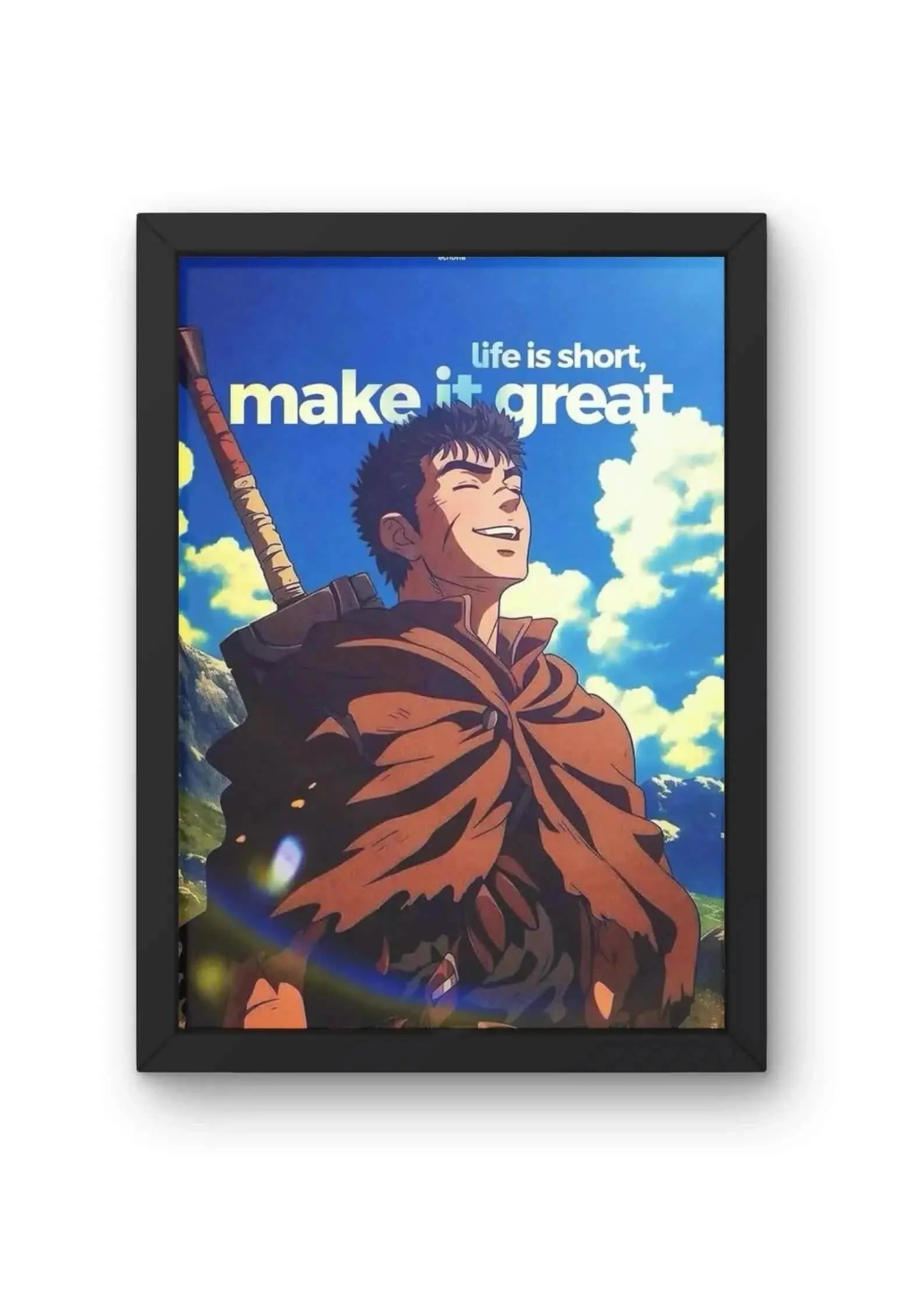 Life is short, make it great Quote Poster CLADURE