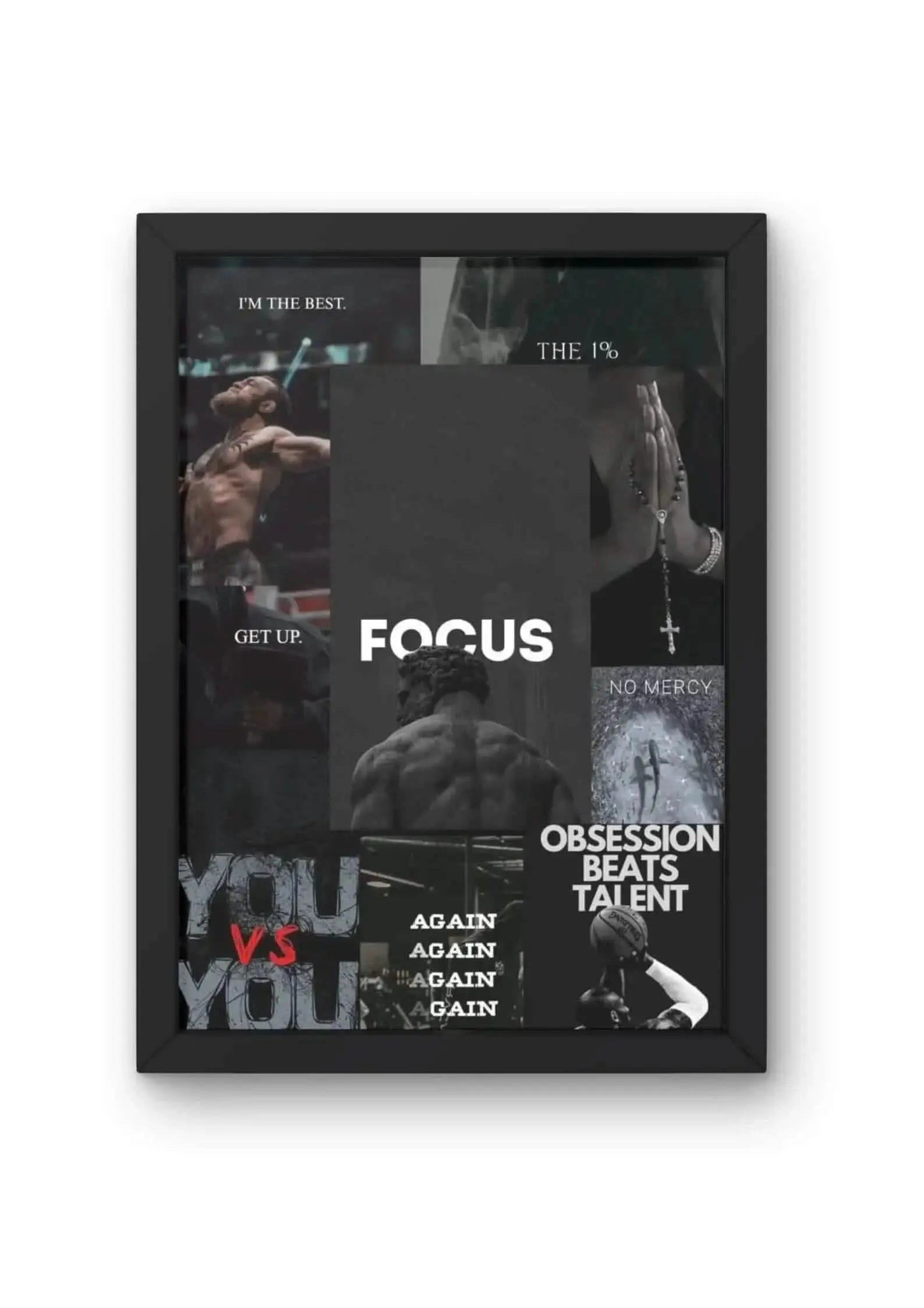 Focus - A Motivational Collage Poster CLADURE