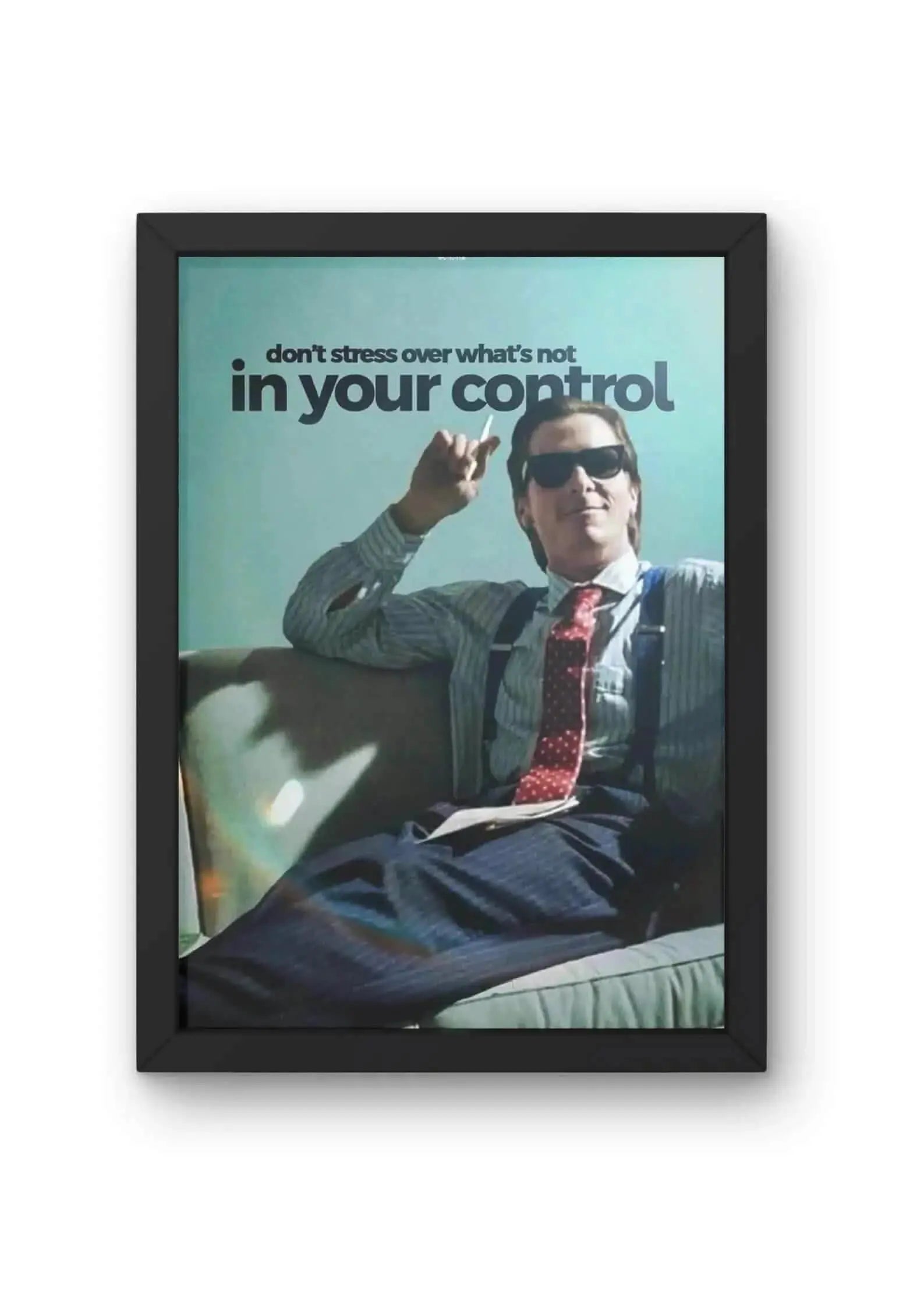 Don't Stress Over What's Not In Your Control Quote Poster CLADURE