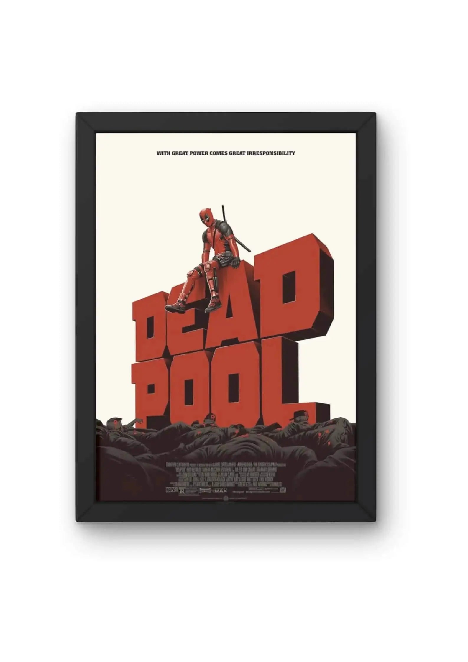 Deadpool "Great Power, Great Irresponsibility" Marvel Poster CLADURE