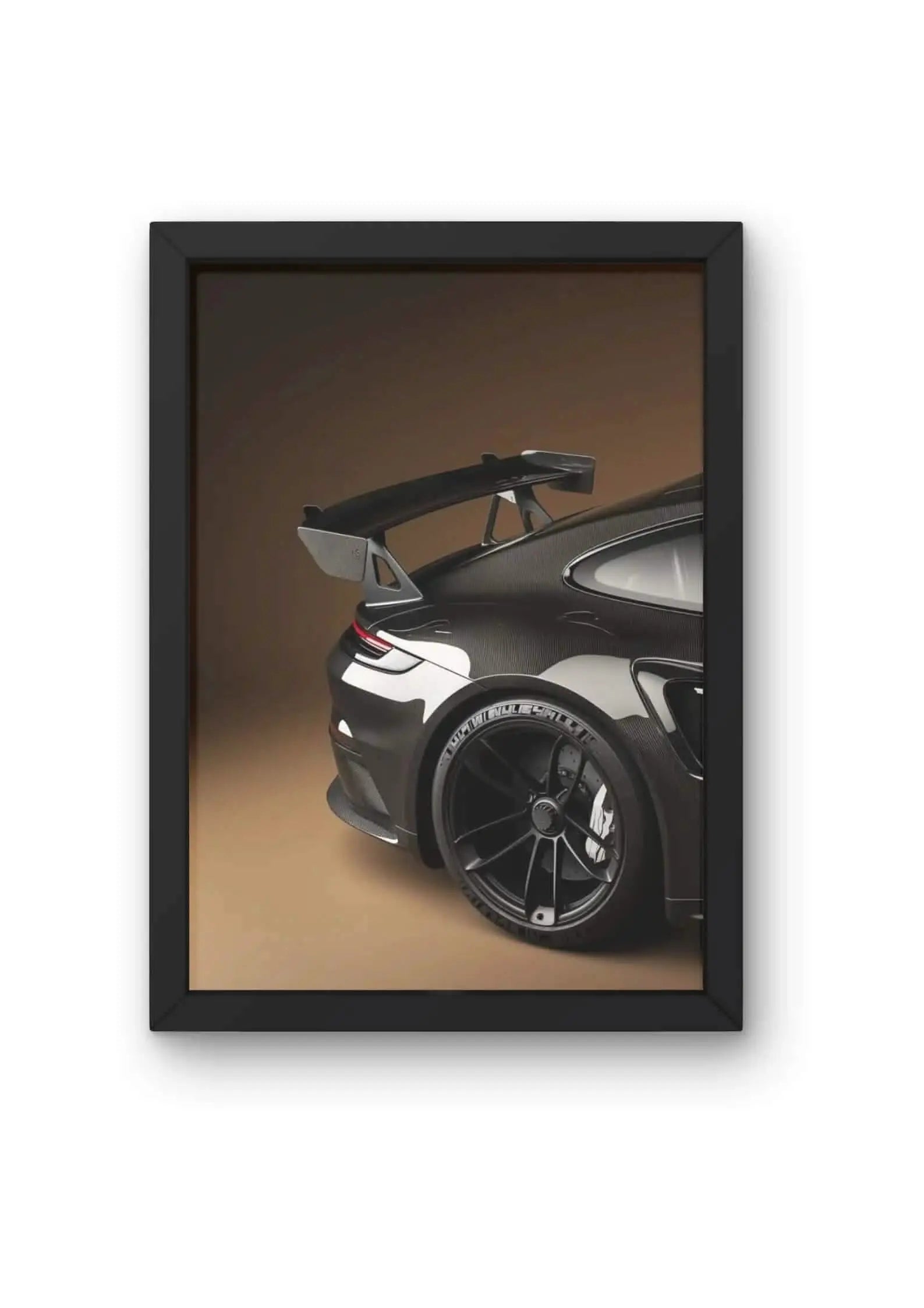 Porsche 911 GT3: Aerodynamic Car Art Poster CLADURE